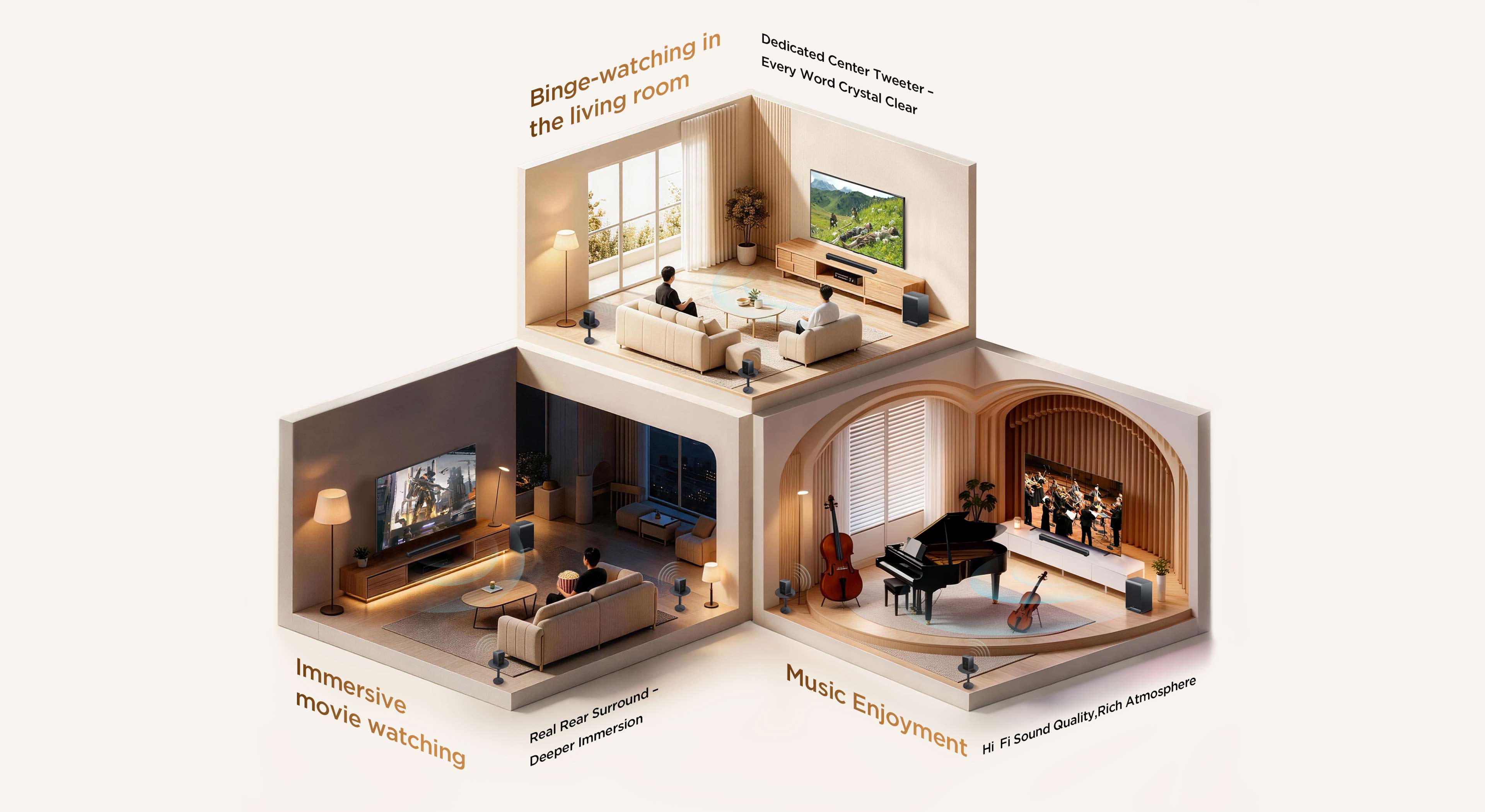 TCL Z100 Tailored acoustic structure