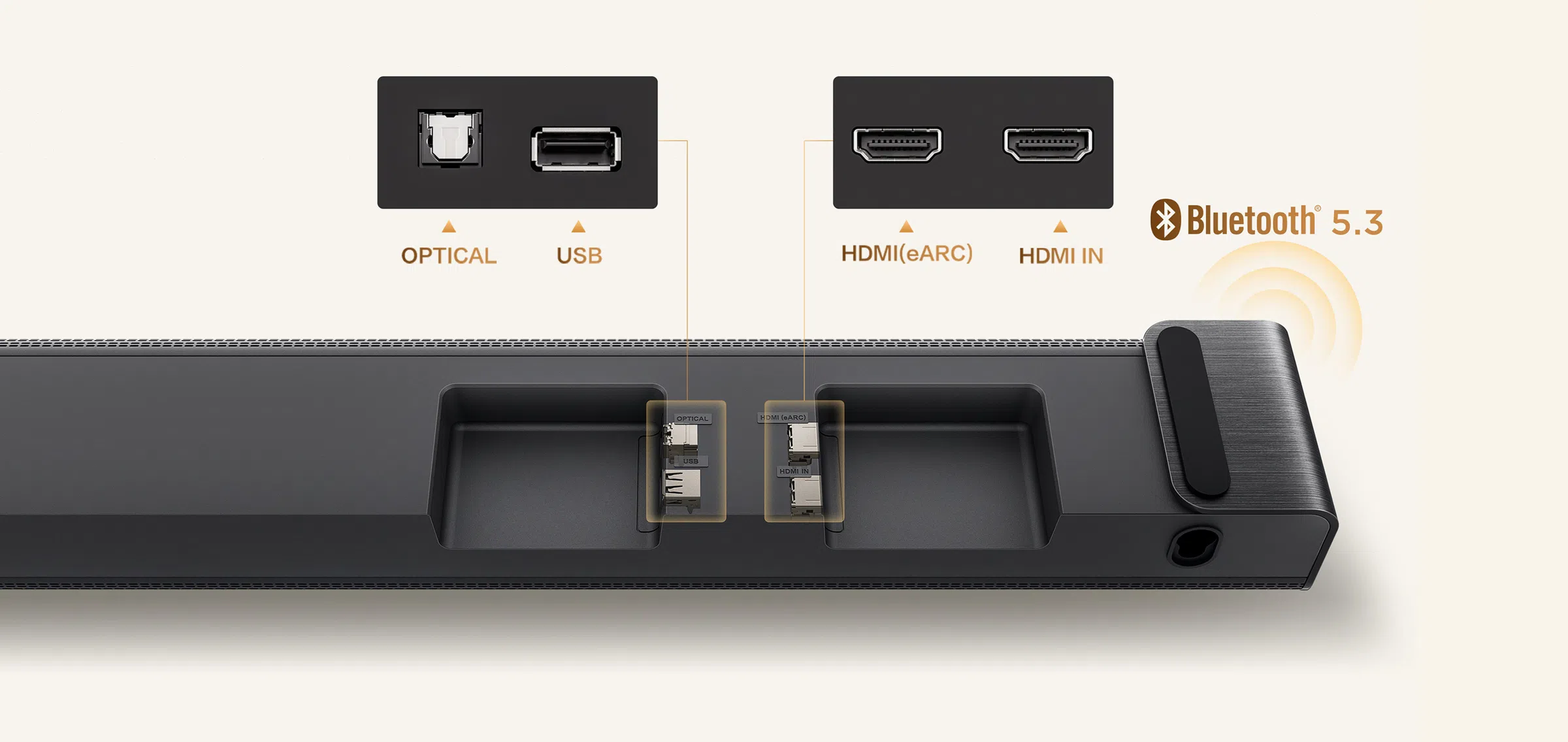 TCL Soundbar A65K Voice enhancement algorithm amplifies vocal frequency ranges