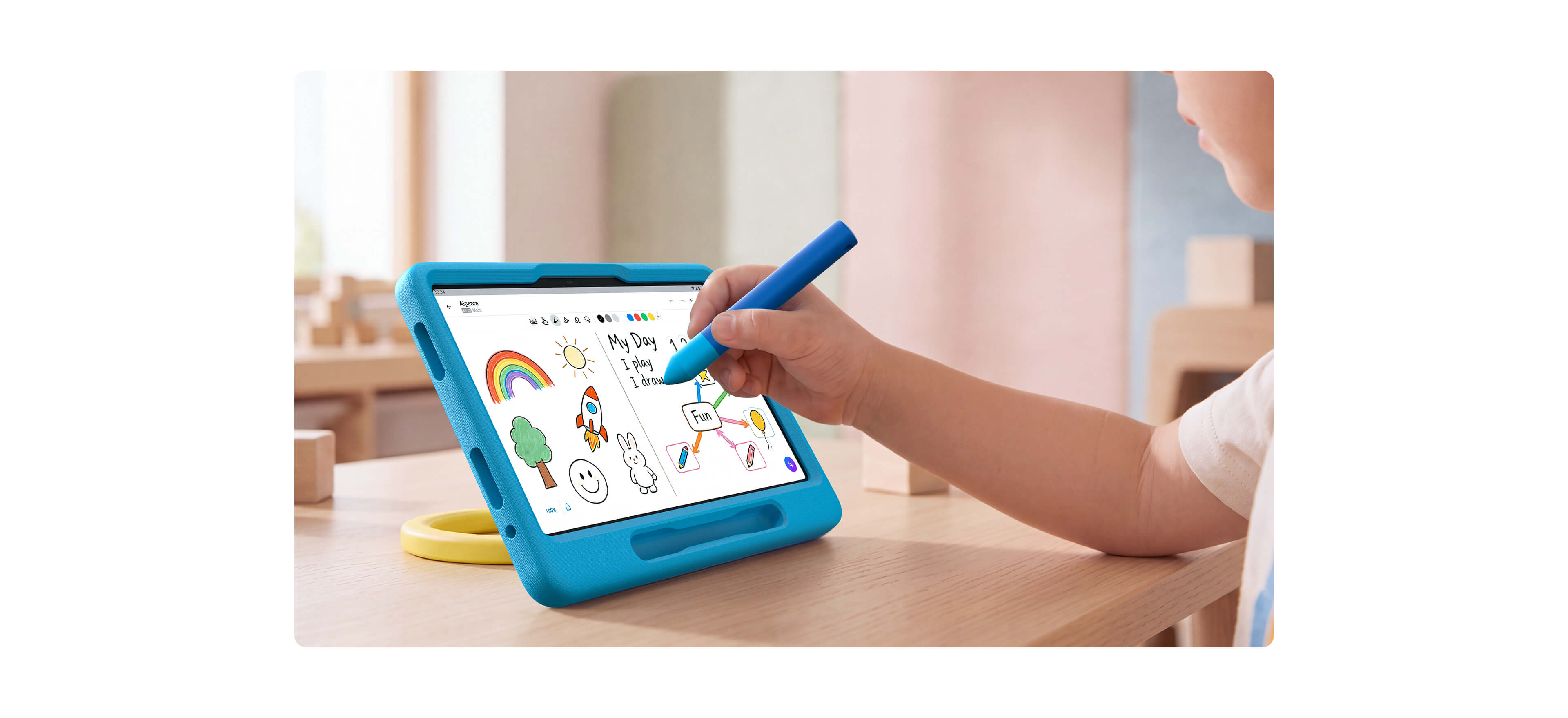 TCL Kid-Proof Case  with Rotating Handle & Stand for Every Activity
