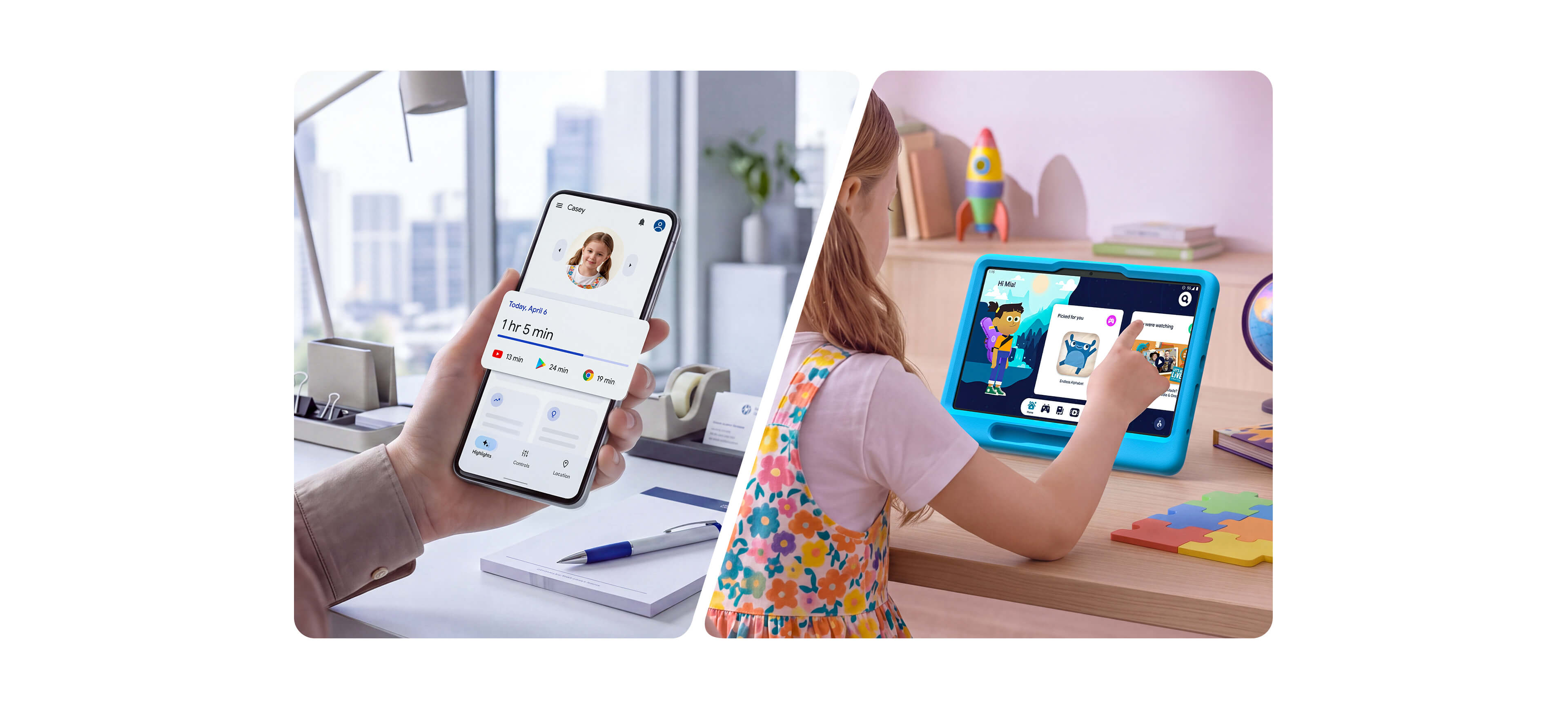 TCL Kid-Proof Case  with Rotating Handle & Stand for Every Activity