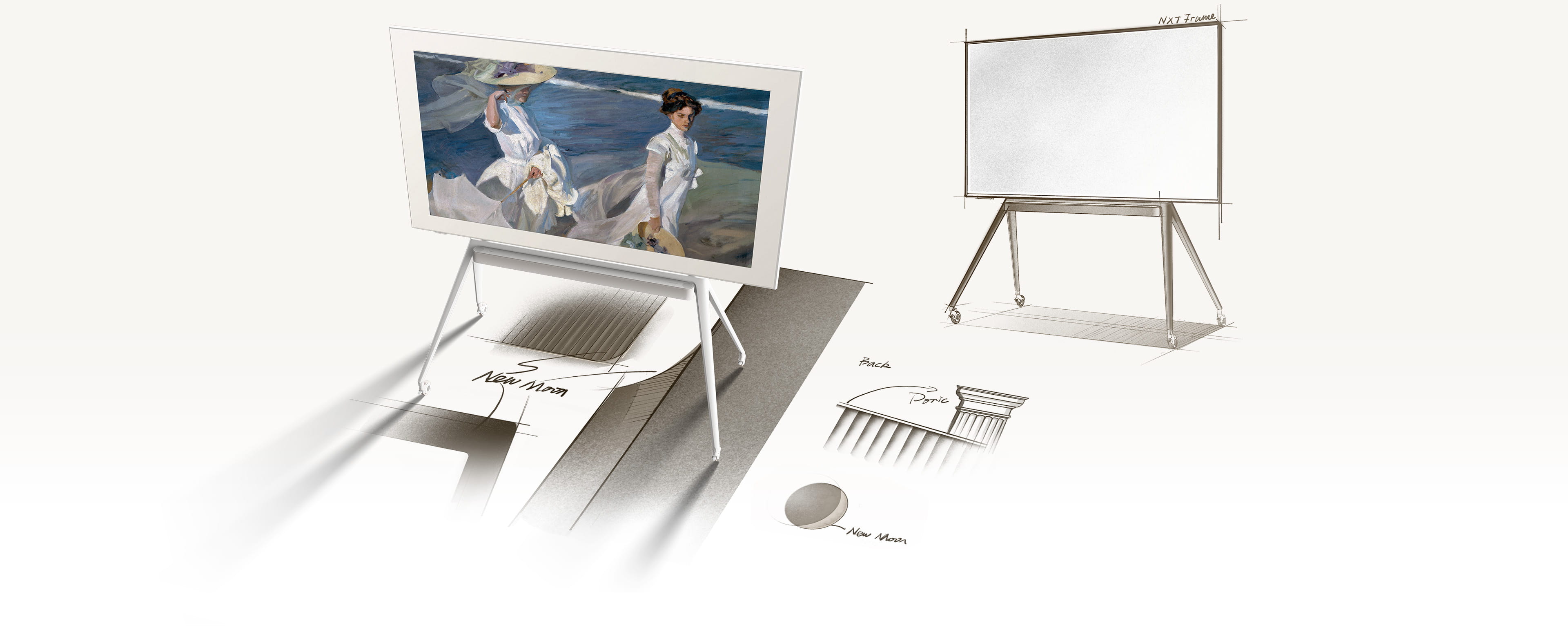 TCL STD85ART-O NXTFRAME TV A300W用 スタンド TCL Table Stand to suit NXTFRAME TV - AVA Distribution