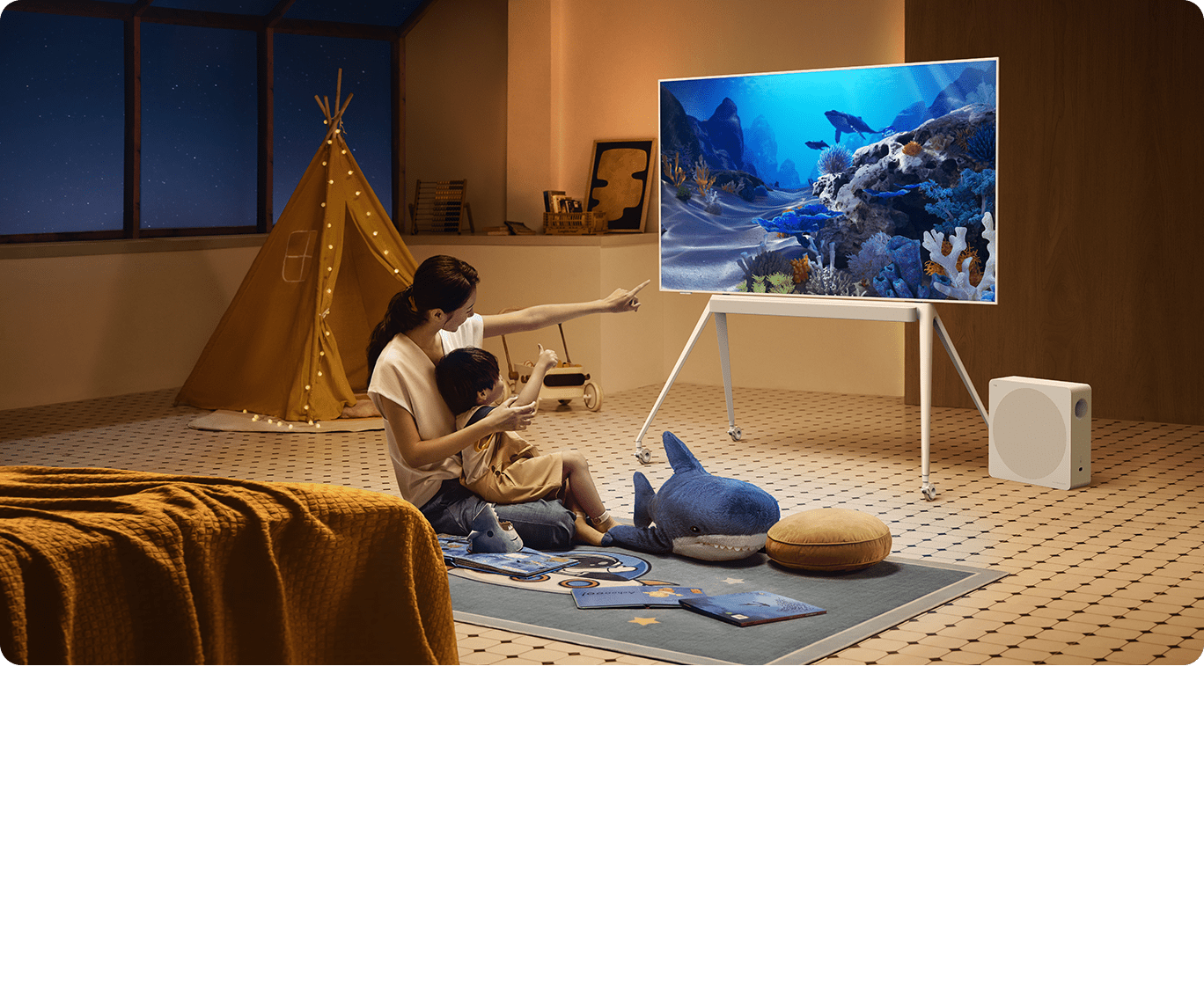 A300 Pro NXTFRAME TV relax with your kids