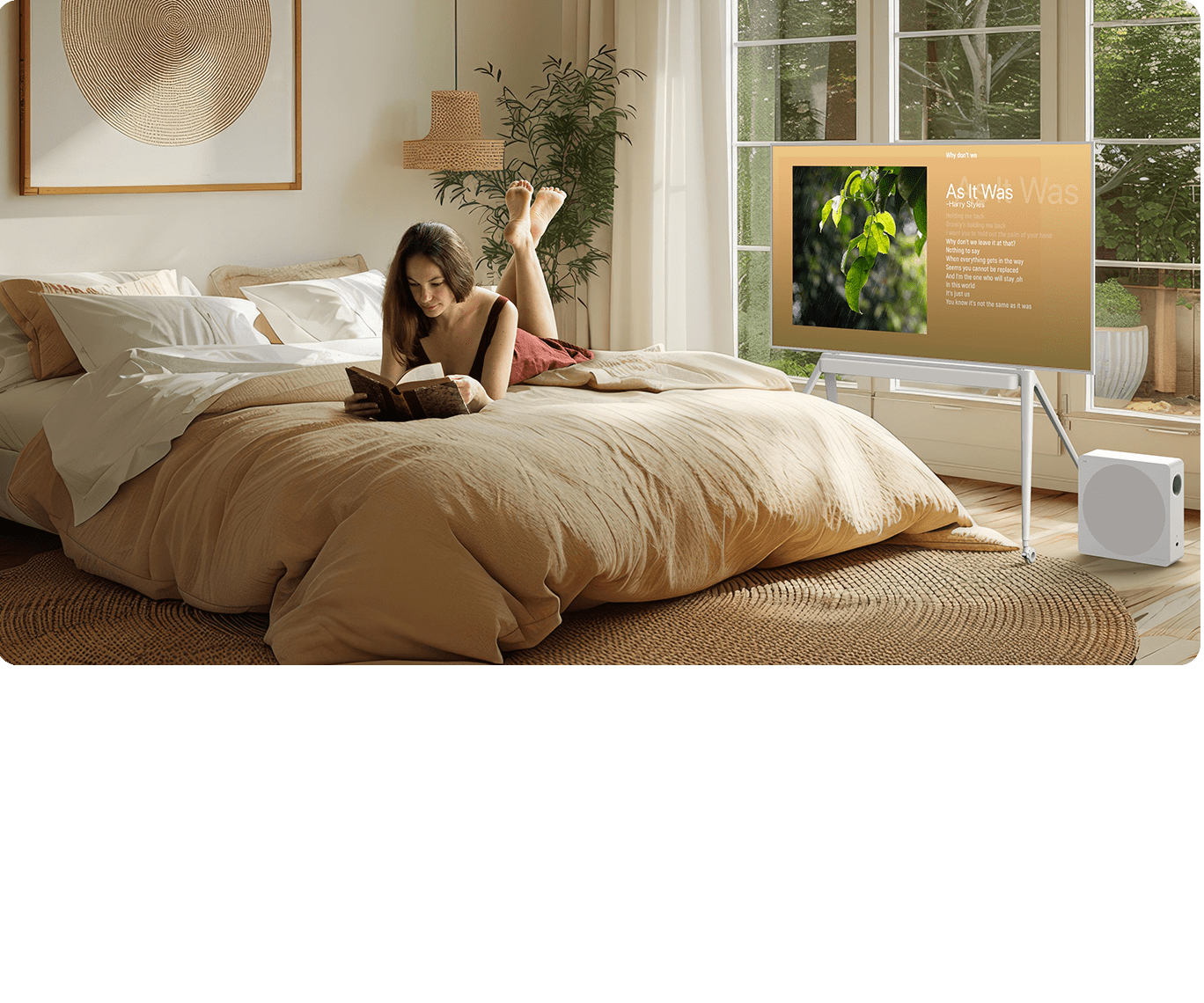 A300 Pro TV with soundbar 