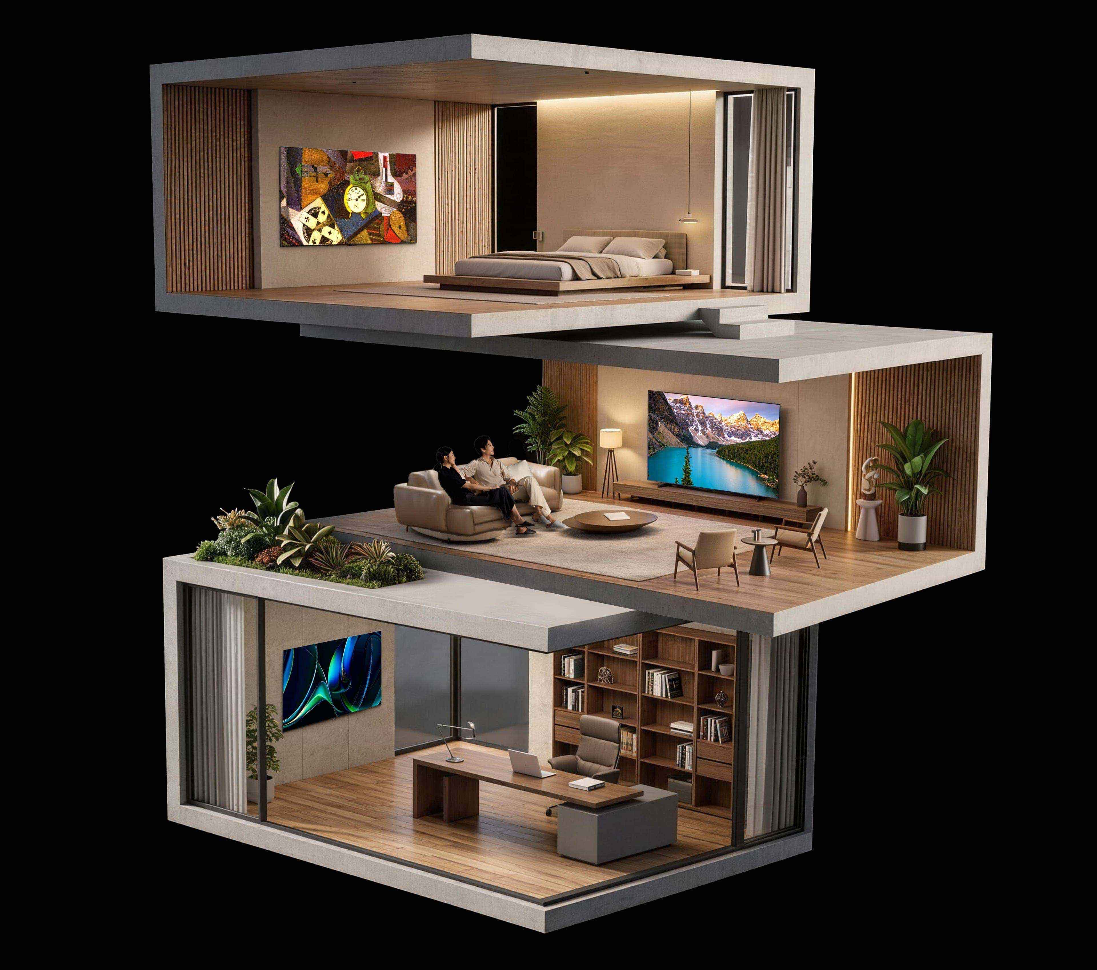乐竟体育 A400M Premium QD-MiniLED TV with Smart Design