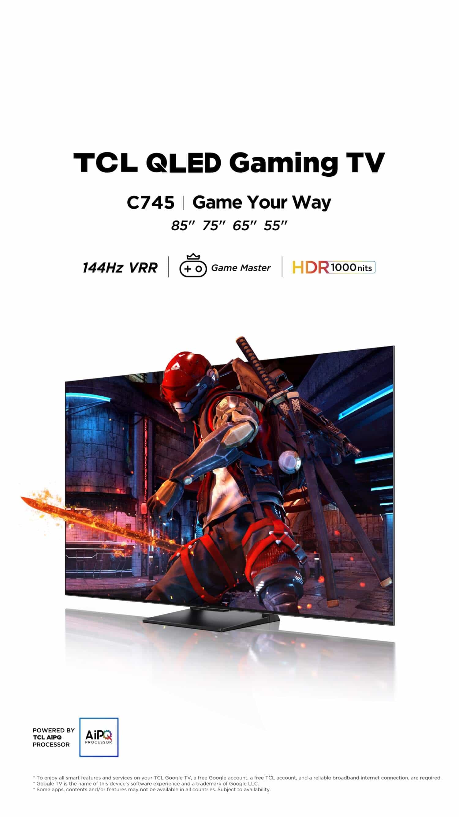 TCL C745 QLED Gaming TV