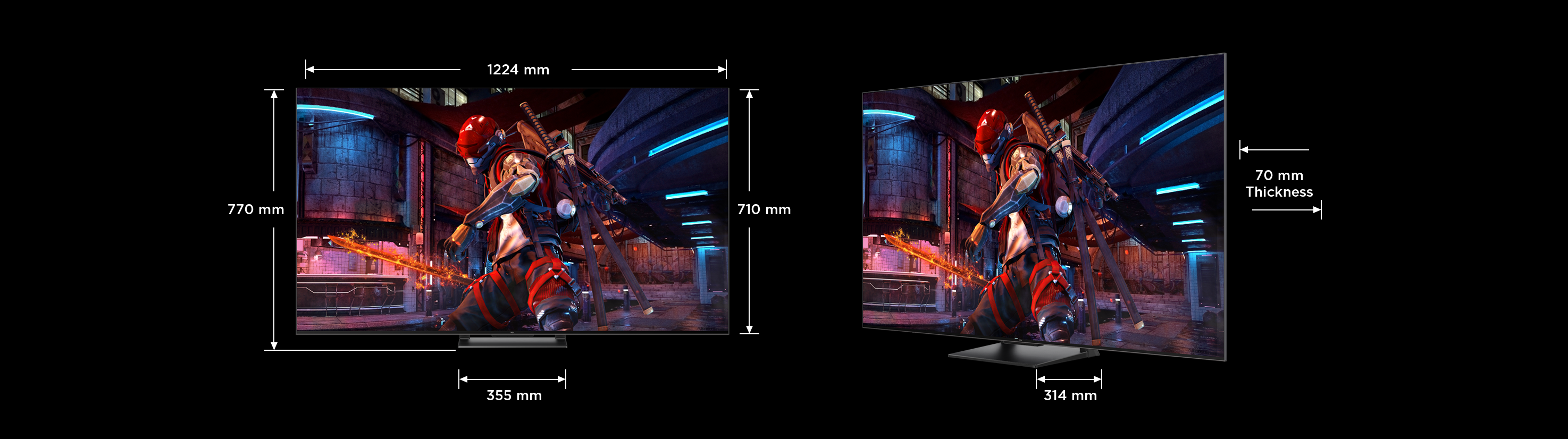 TCL C745 QLED TV 55''size