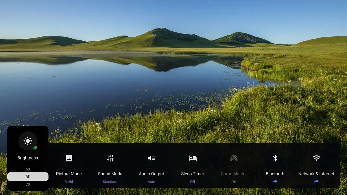 TCL C6K Quick Settings טלוויזיה חכמה C6K Premium QD-MiniLED TV מבית TCL