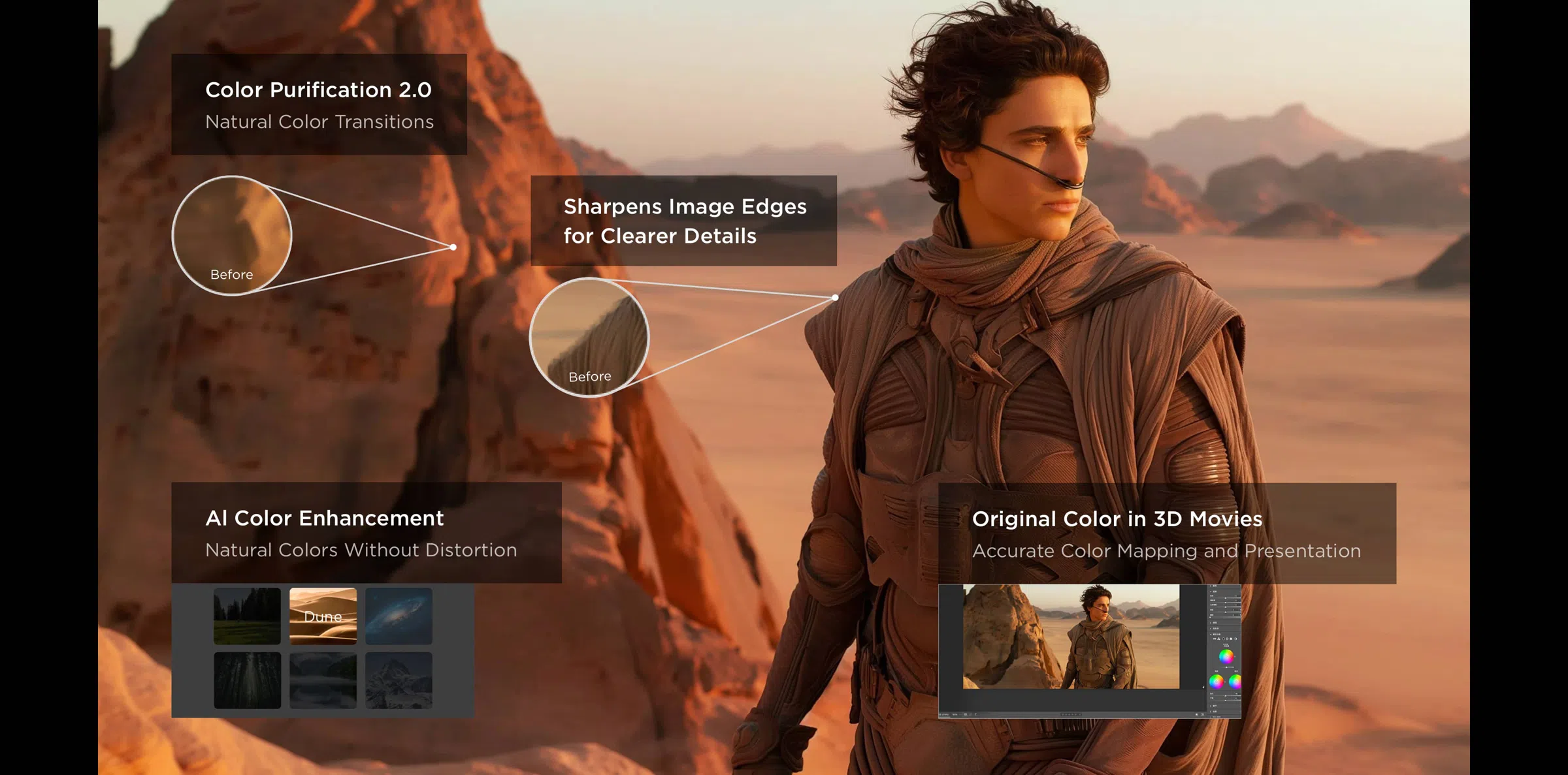 TCL 65 inch C7L SQD-Mini LED TV (2026 model) TCL QLED utilizes Colorful Quantum Crystals