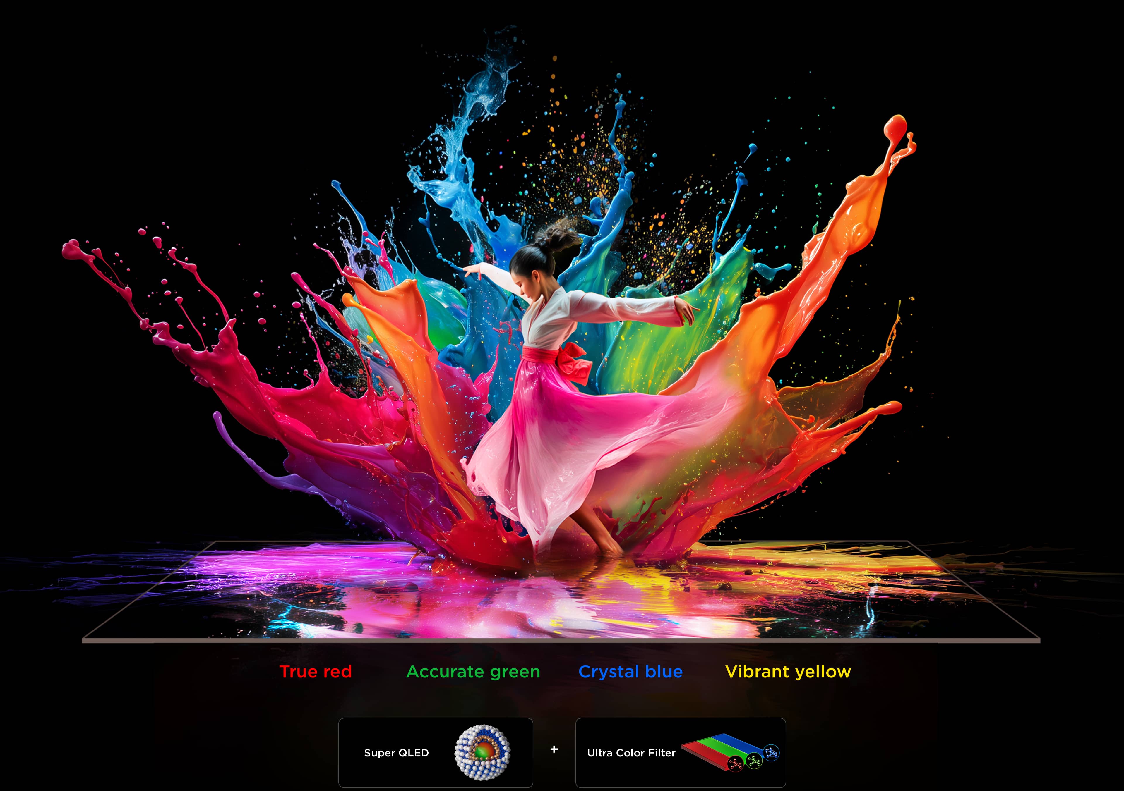 TCL QLED utilizes Colorful Quantum Crystals