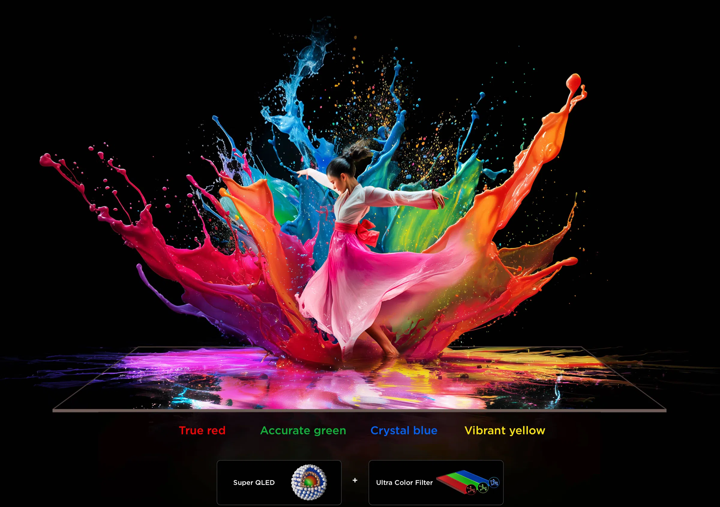 TCL QLED utilizes Colorful Quantum Crystals