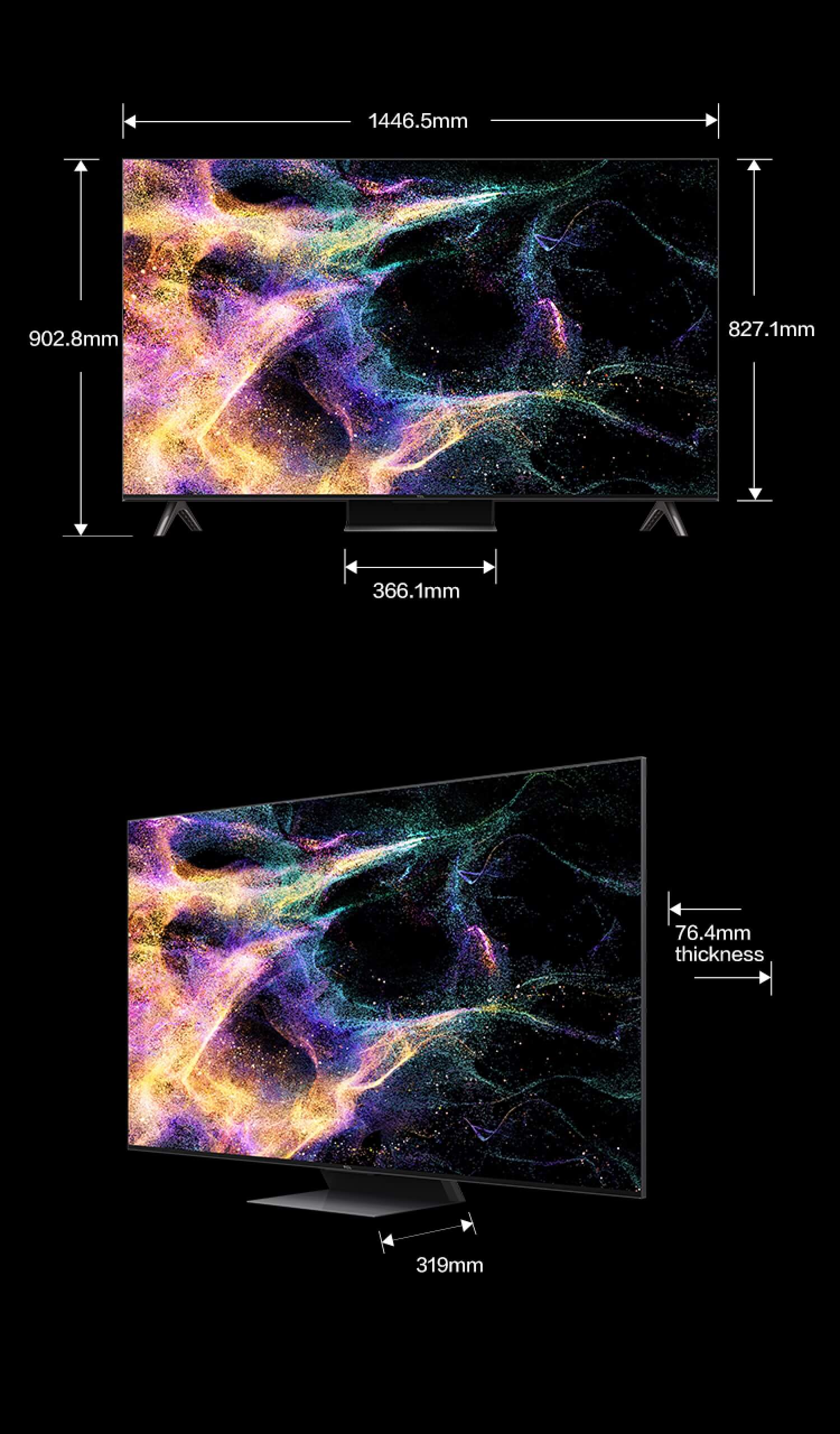 4K MiniLED TV 55 inch QLED TV C845K TCL UK