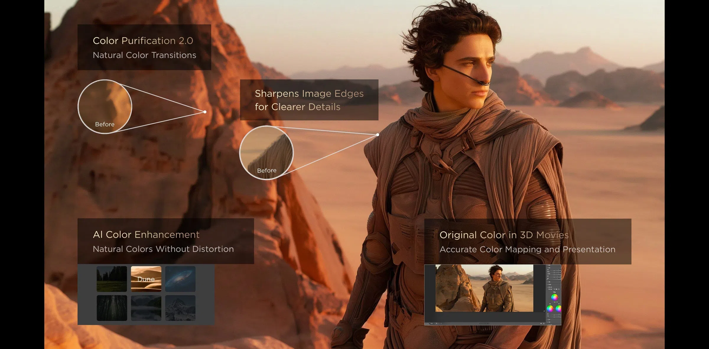 65C8L 4K 65" SQD-Mini LED Google TV AI ColorMaster