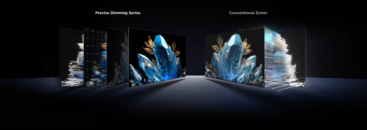 TCL QLED features an upgraded Colorful Quantum Crystal material