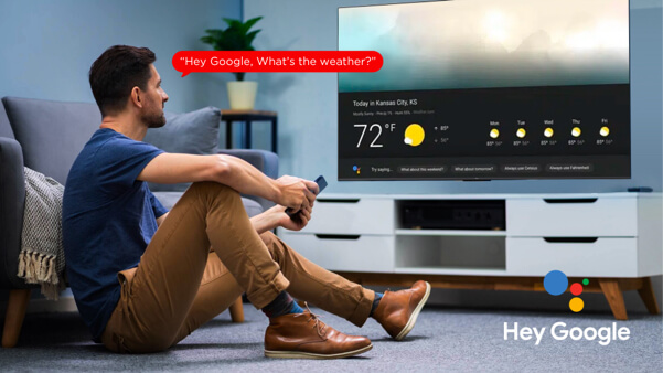 TCL 4K UHD Google TV Using in Hey Google