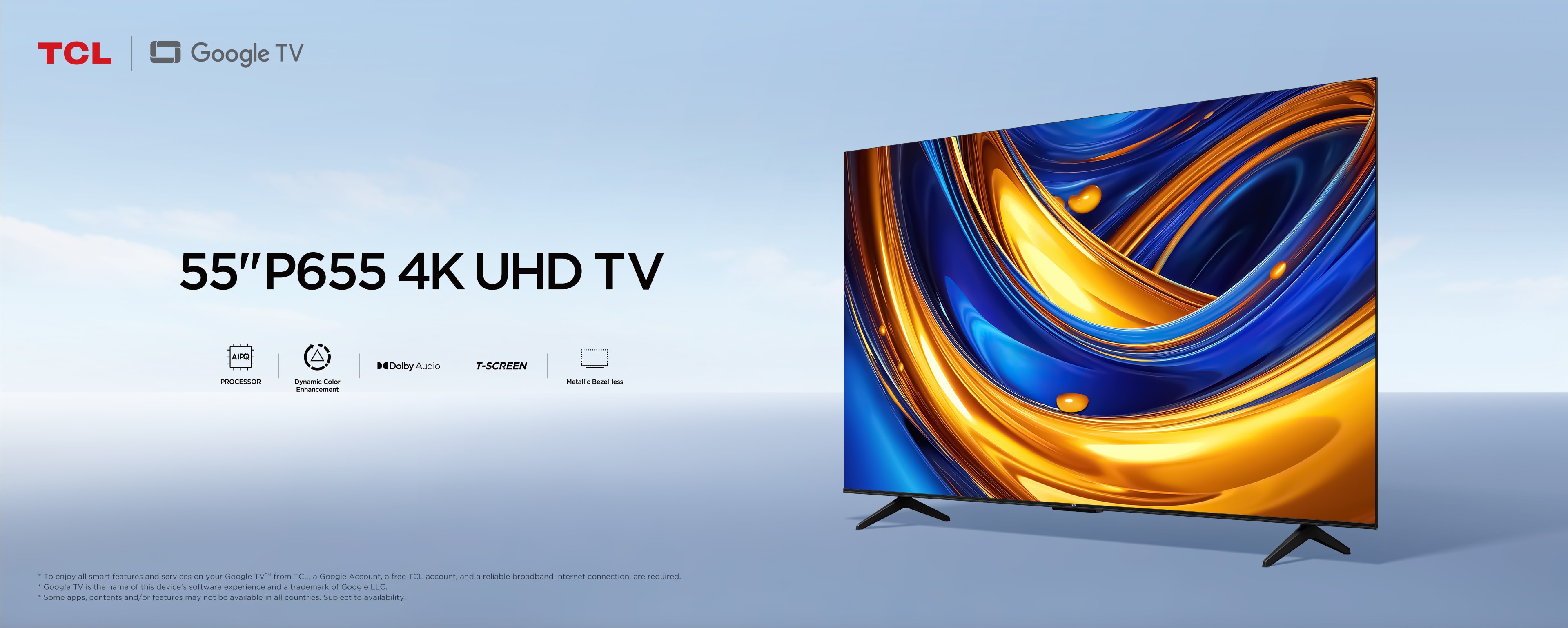TCL 55 Inch P655 4K UHD TV TCL Indonesia