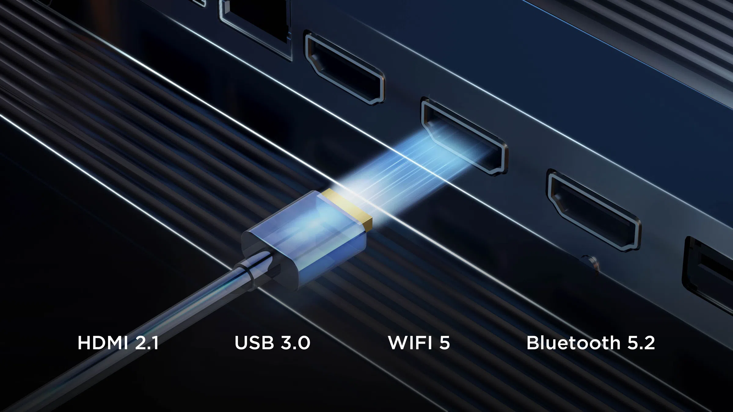 HDMI 2.1 can Low input lag and quick response