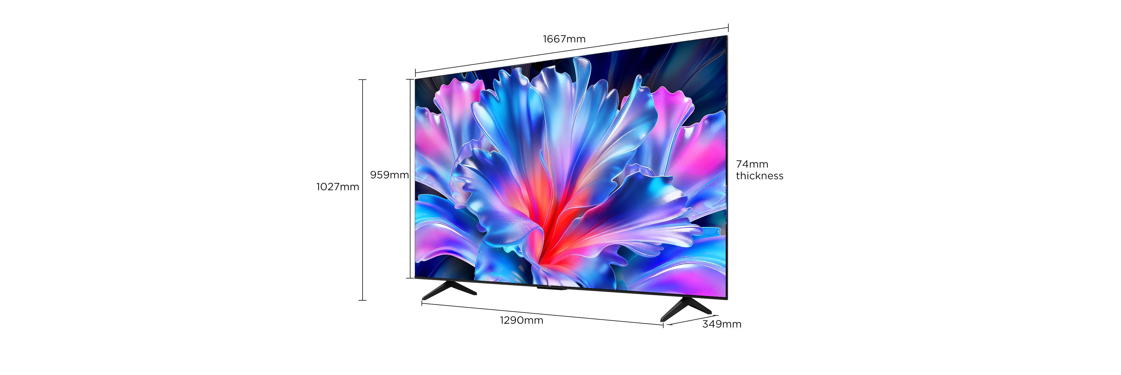 75 inch TCL P7K 4K HDR TV