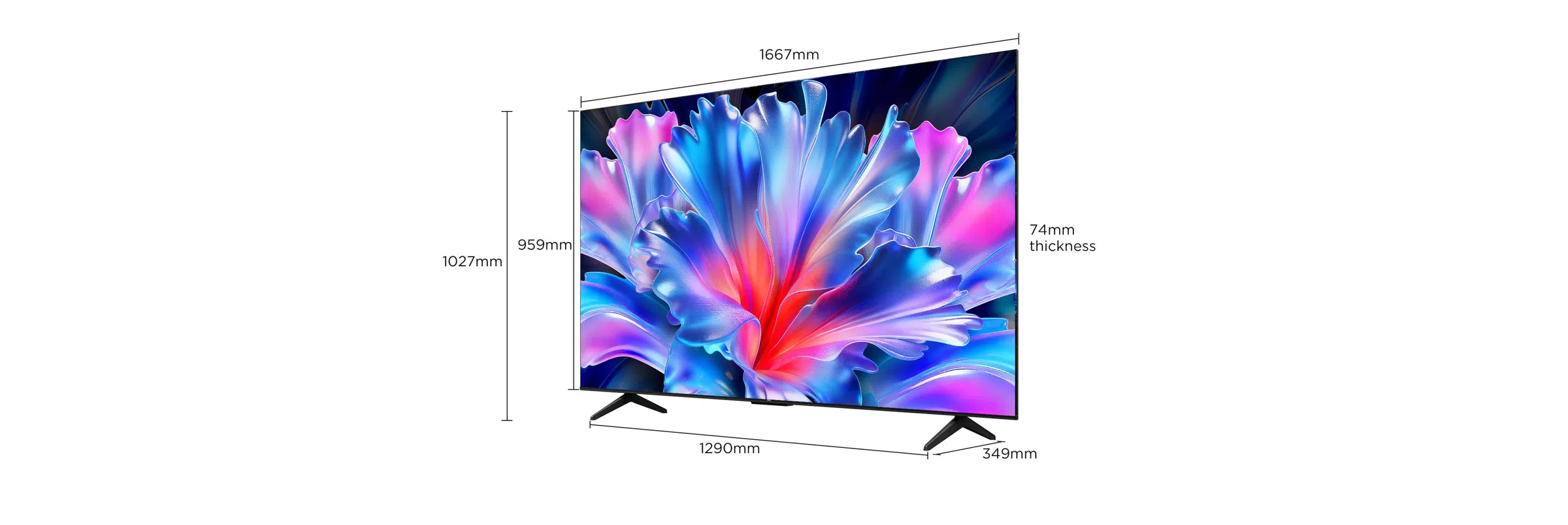 75 inch TCL P7K 4K HDR TV