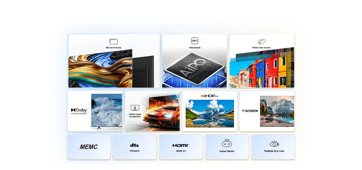 ลักษณะเฉพาะของ TCL P755
