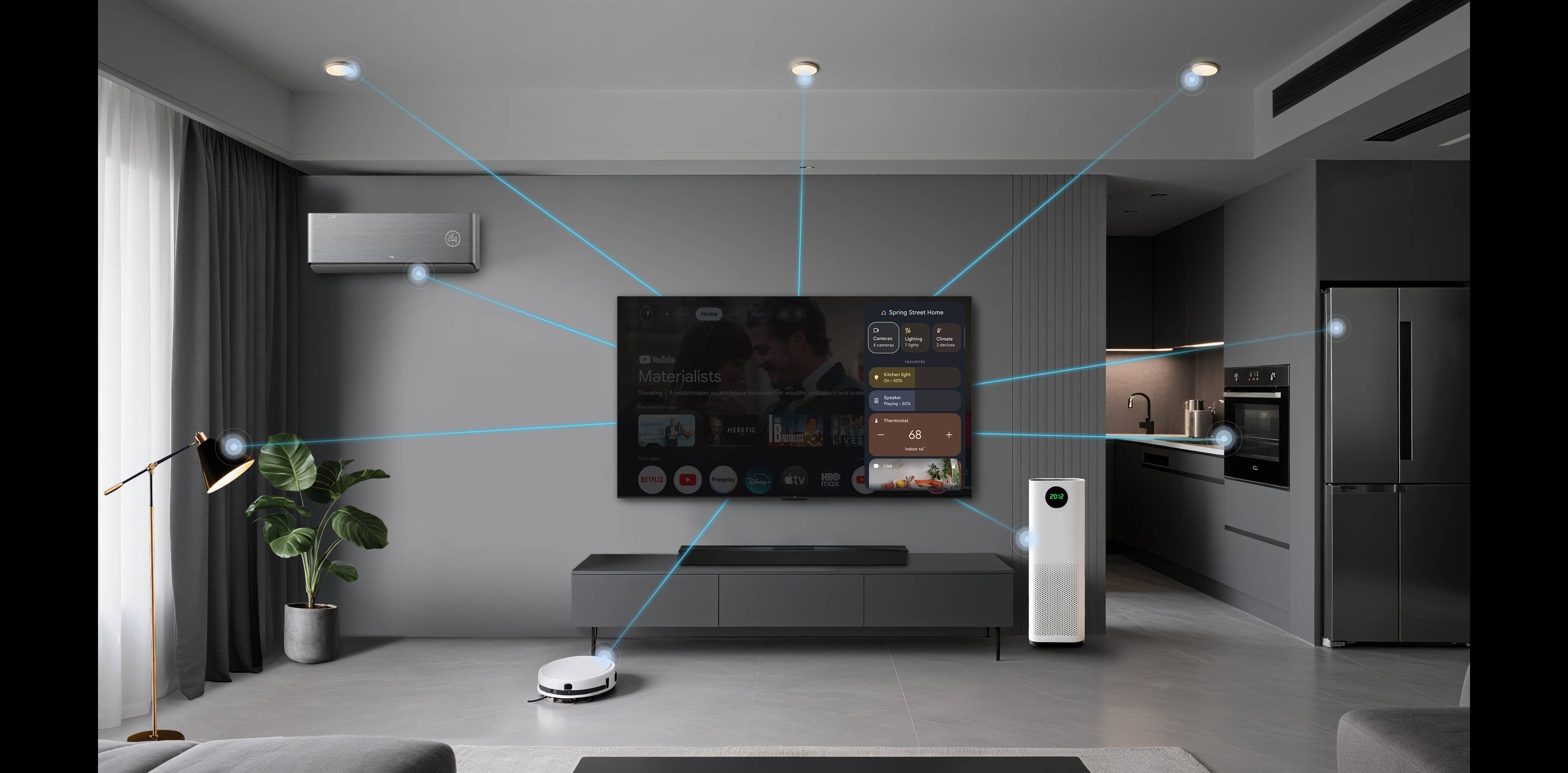 Contrôle du rétroéclairage 22 bits avec TCL 55P8L QD-Mini LED TV