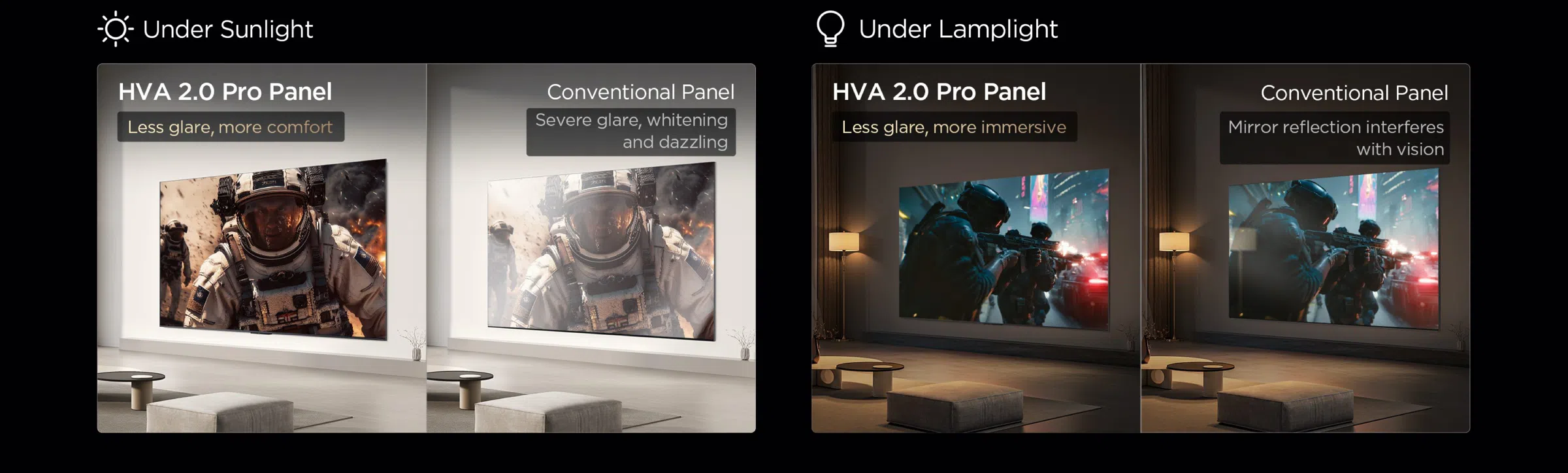 В TCL QLED используются цветные квантовые кристаллы.