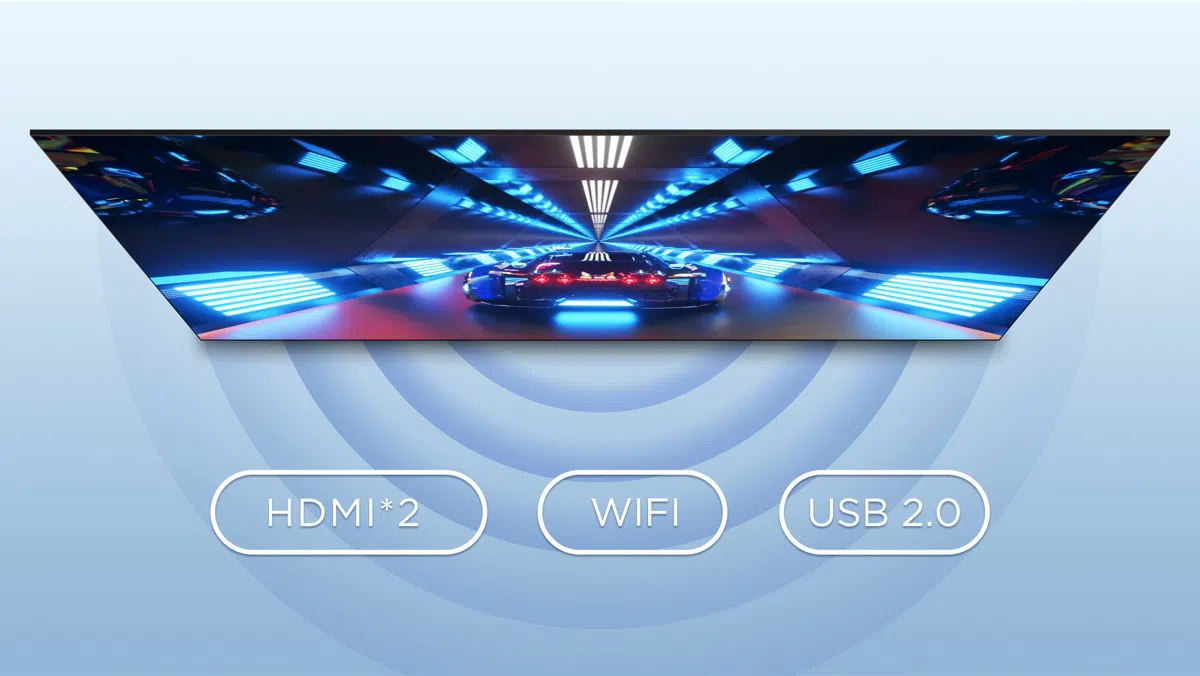 HDMI*2/WIFI/USB2.0 connection of S4500A TV