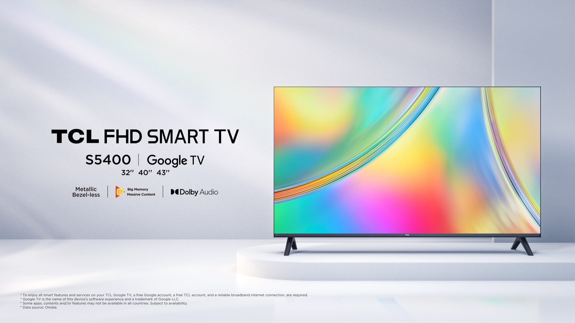 TCL 40" S5400 FHD Android Smart TV (2023)