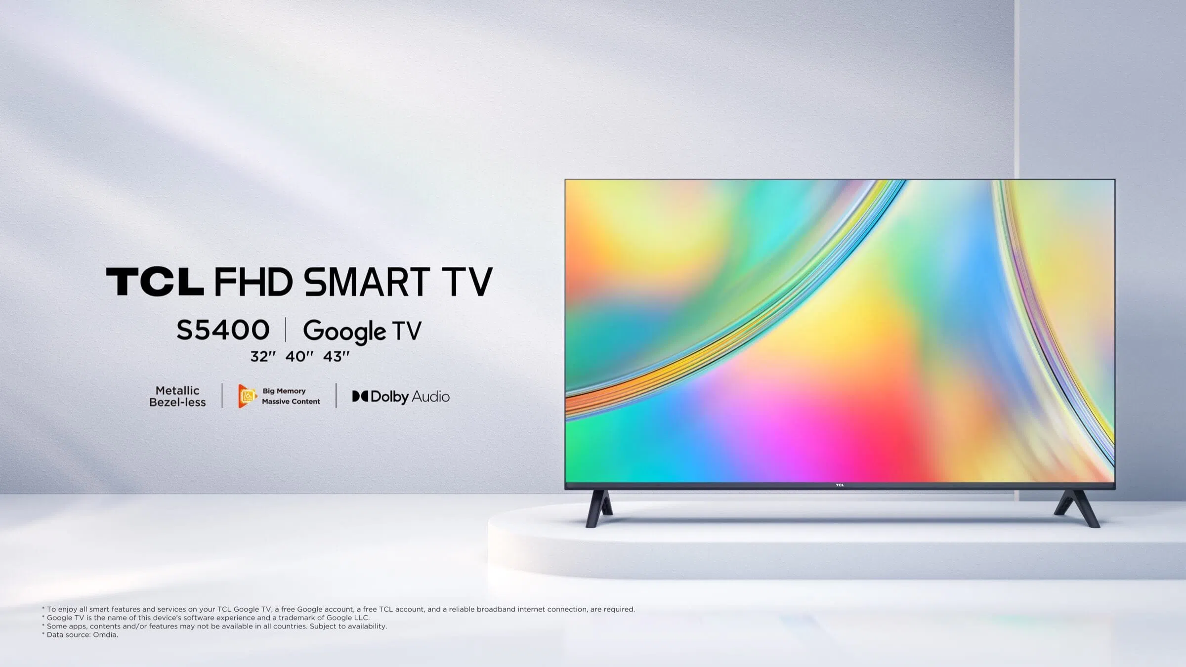 TCL 43S5400 43 Inch FHD Smart TV