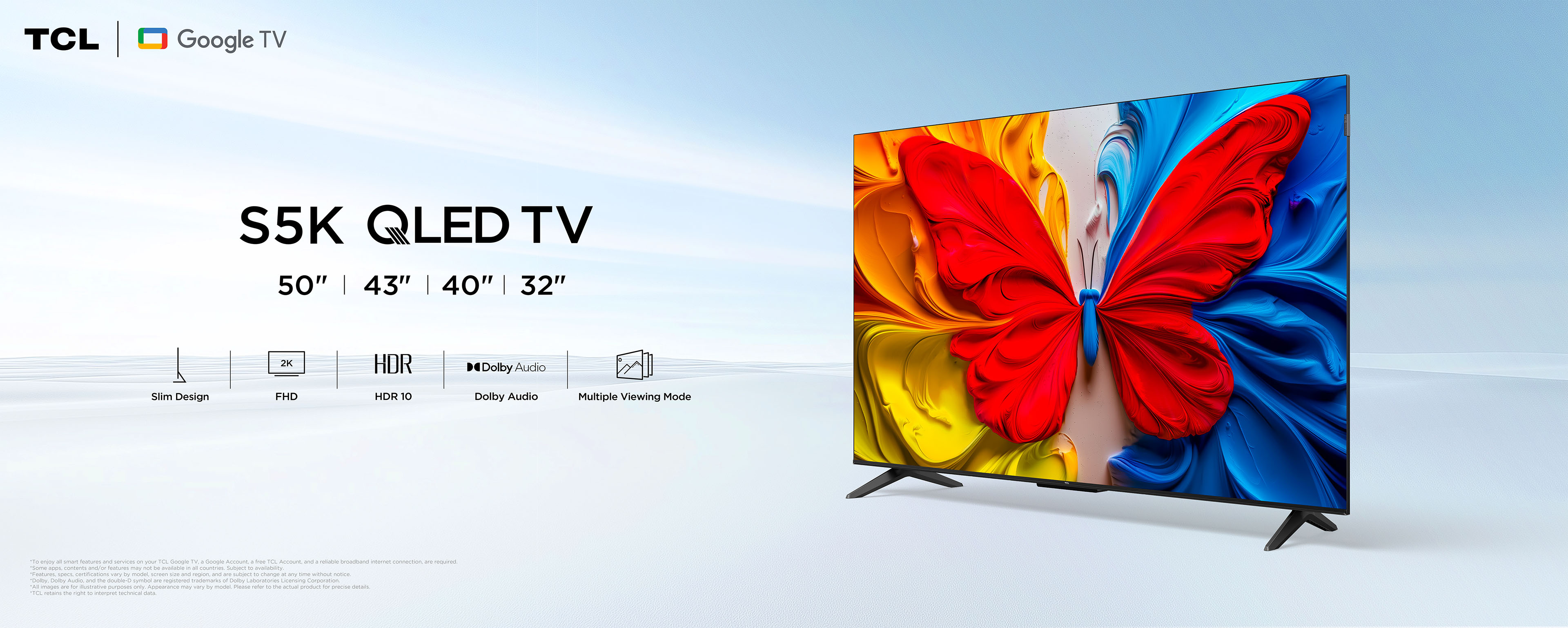 TCL P635 4K UHD Google TV banner