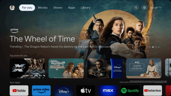 TCL 115" X955 can use in Google TV