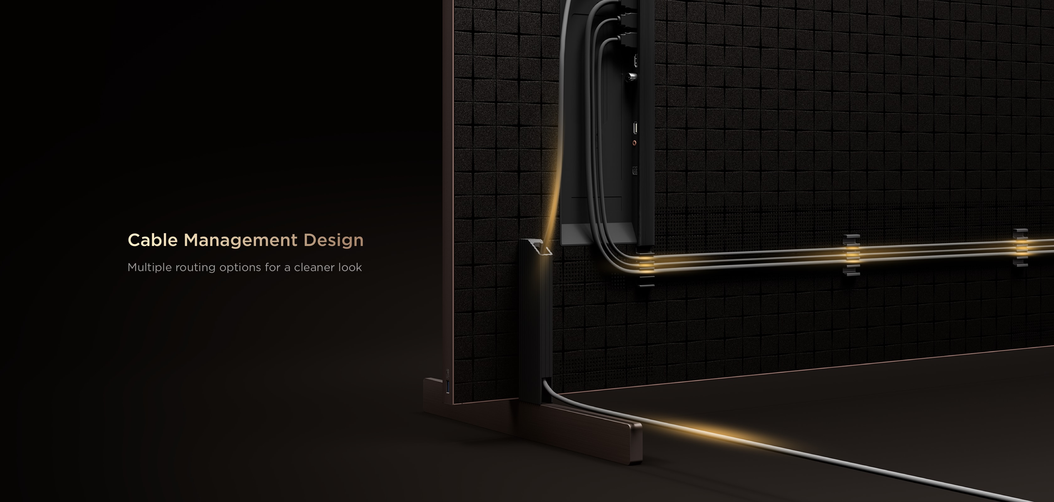 TCL X11L Cable Management
