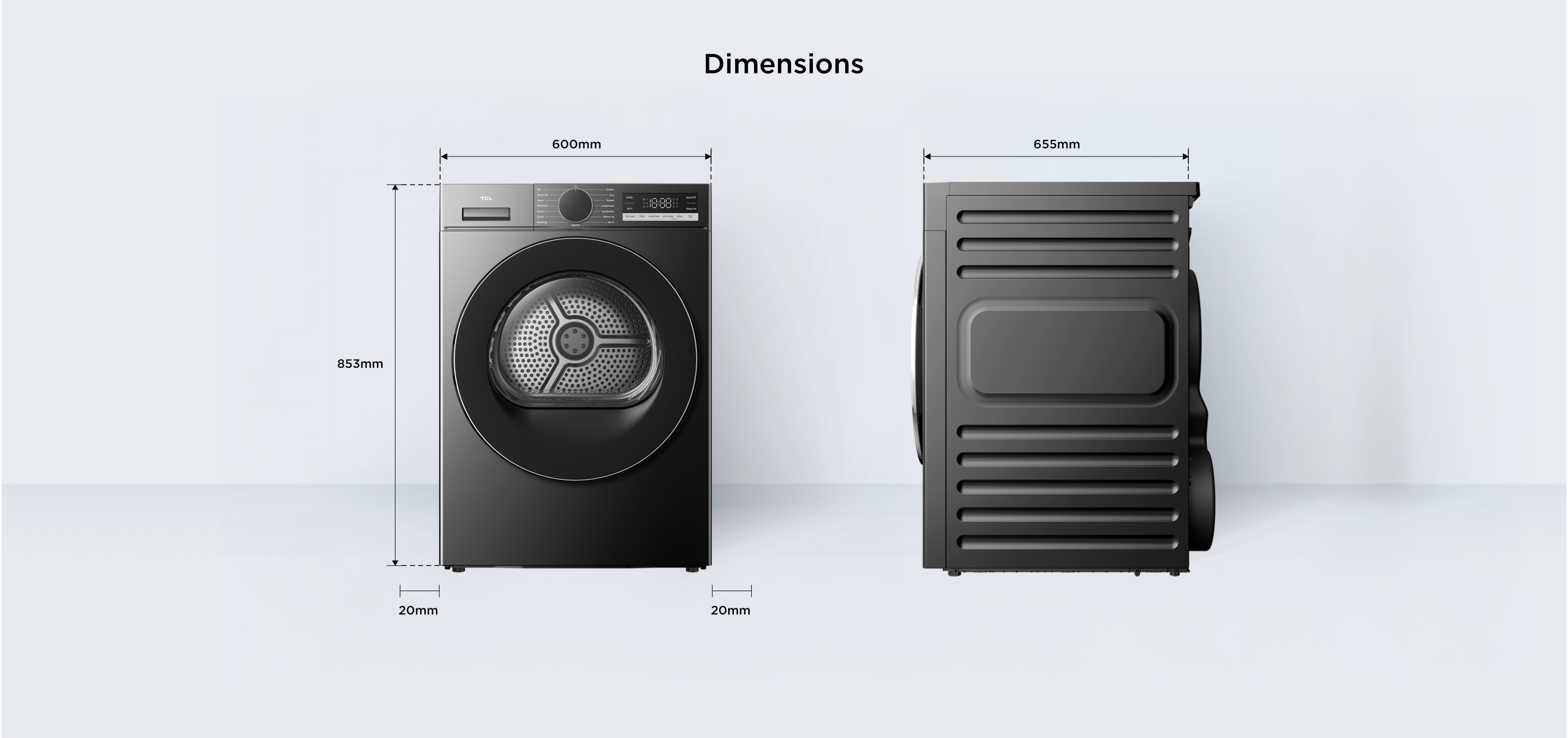 TCL S360 Dynamic Rinse™  Provides Rinsing for Truly Clean