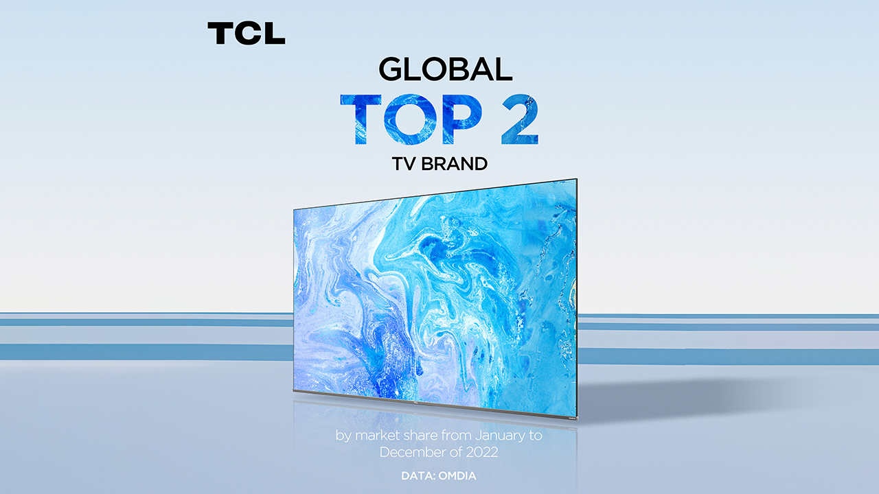 TCL, segunda marca mundial de televisores según OMDIA