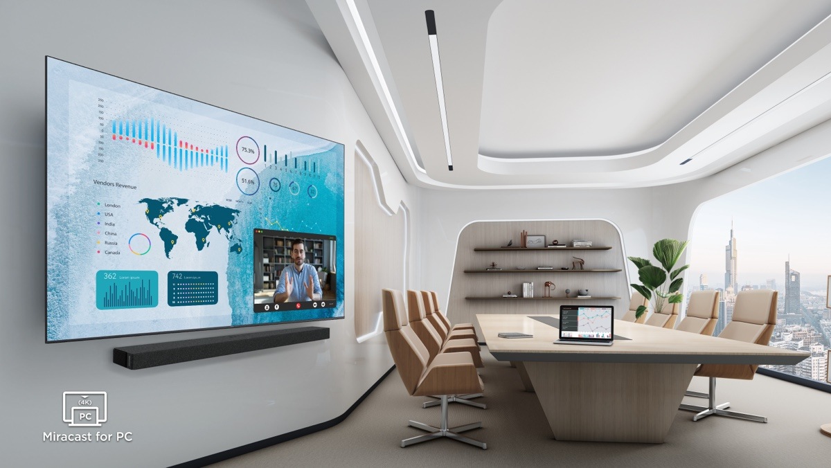 乐竟体育 C645 QLED TV Miracast para PC