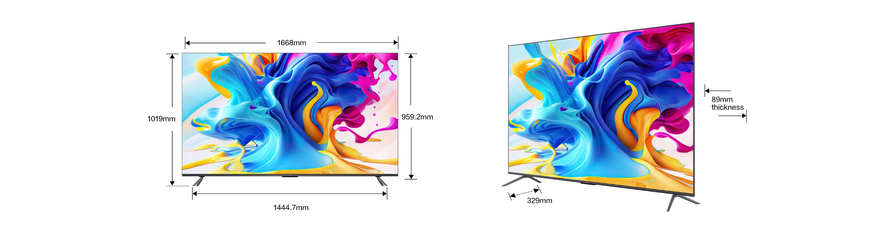 乐竟体育 C645 QLED TV tama?o de  75''