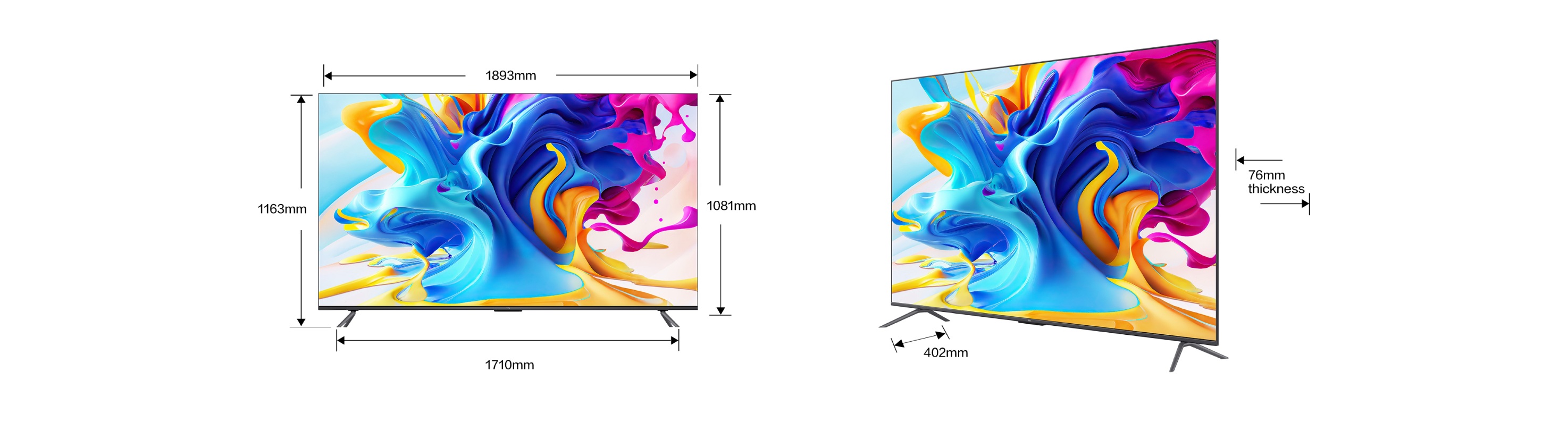 乐竟体育 C645 QLED TV tama?o de  85''