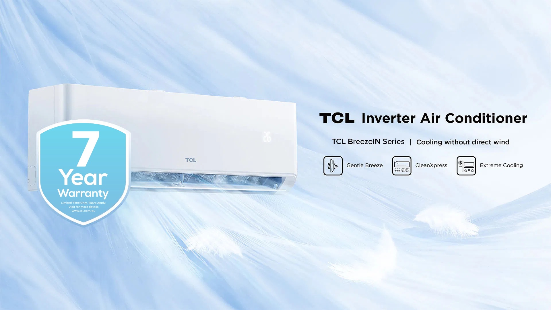 7 year warranty on air conditioners from TCL Australia