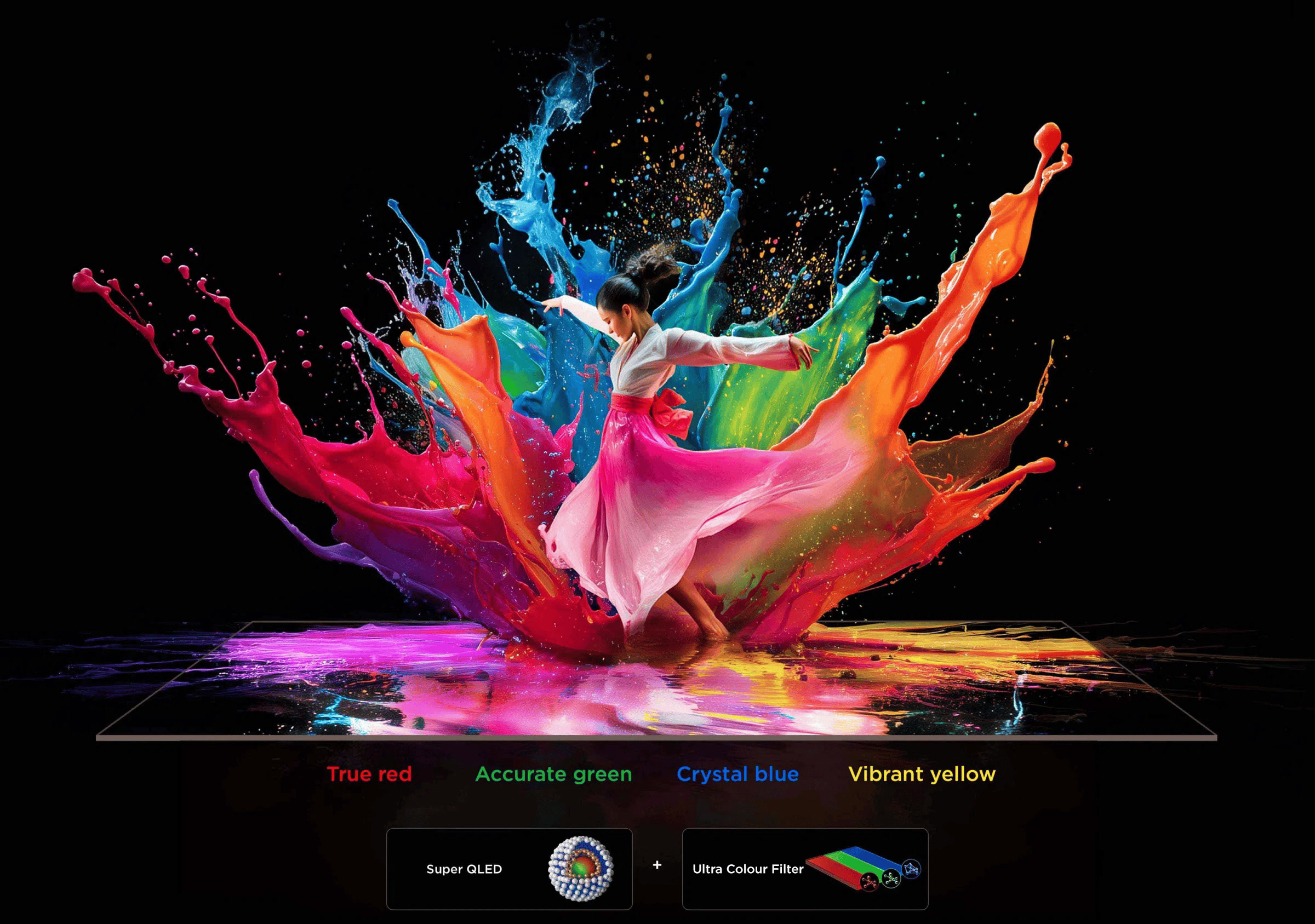 TCL QLED utilizes Colorful Quantum Crystals