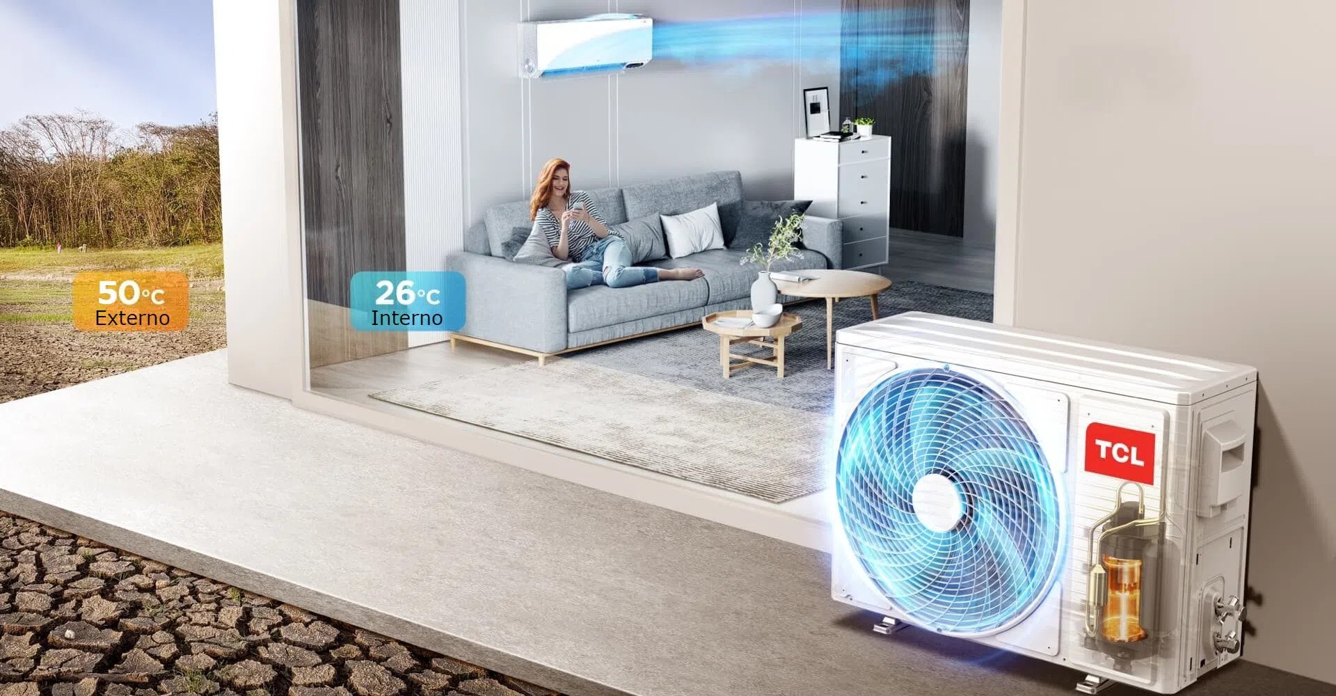 Confortable cooling of BreezeIN AC