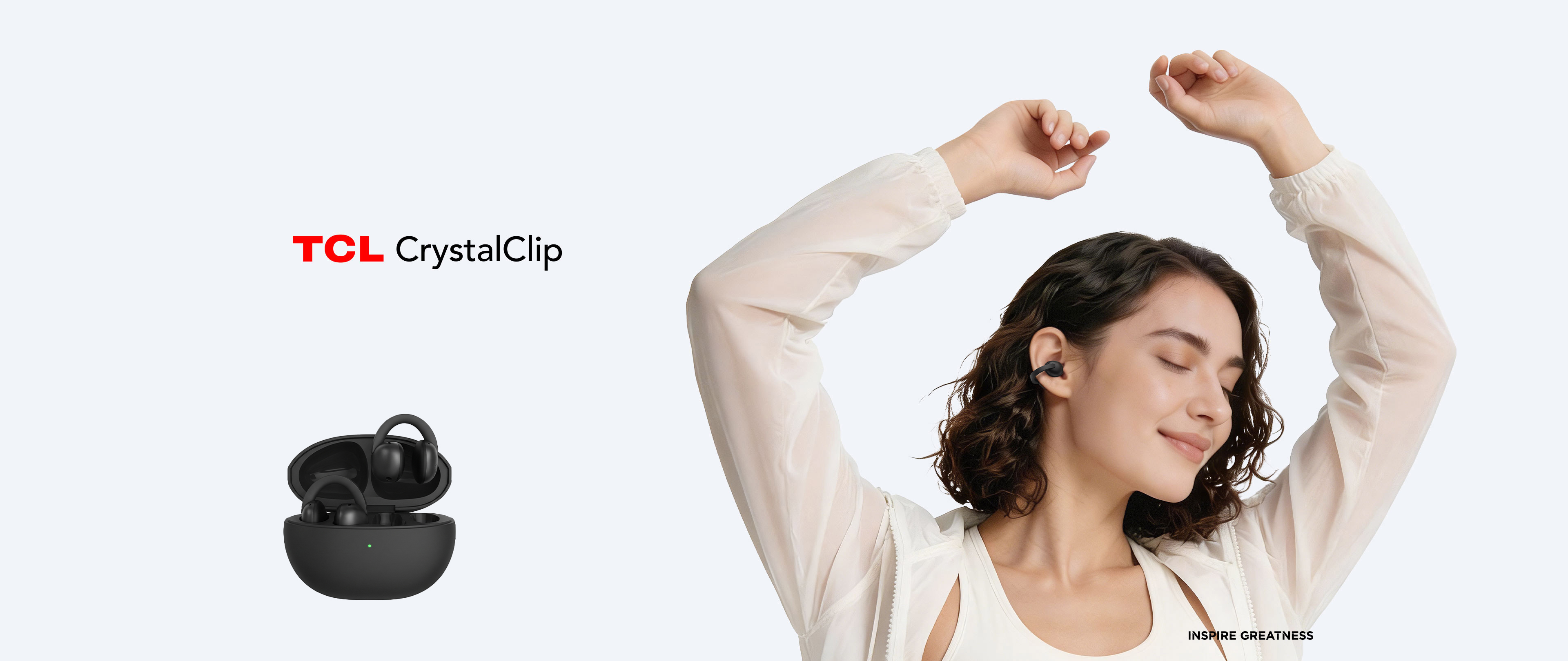 TCL CrystalClip Clip-on Design Headphone