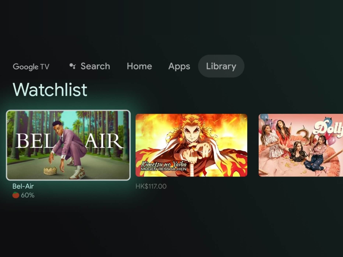 TCL C635 Lista da favoritos