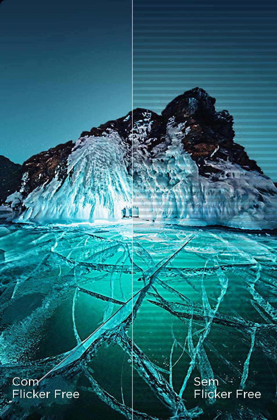 Flicker Free vs without Flicker Free