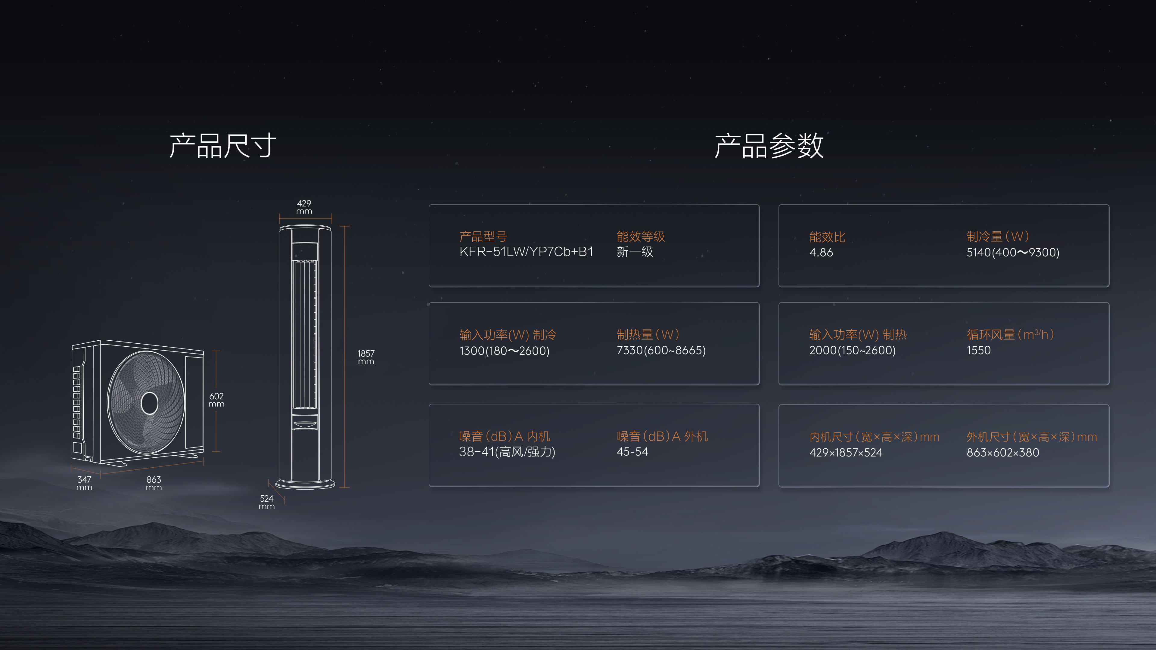 TCL新风空调柜机-3匹节能空调-小蓝翼P7 Air产品参数