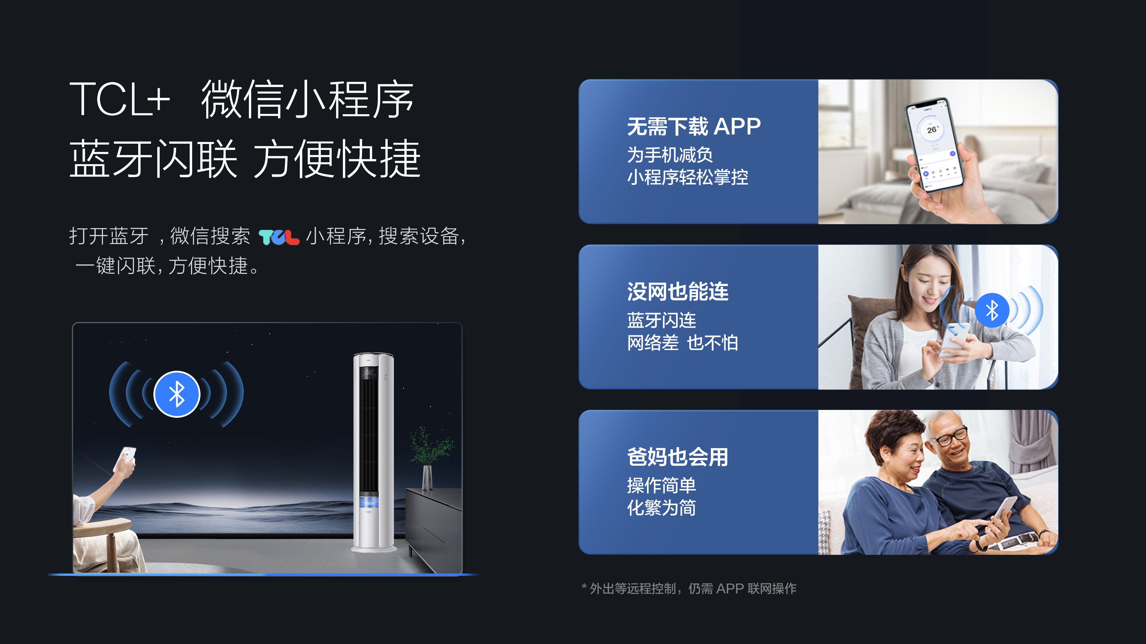 TCL新风空调柜机-3匹节能空调-小蓝翼P7 Air