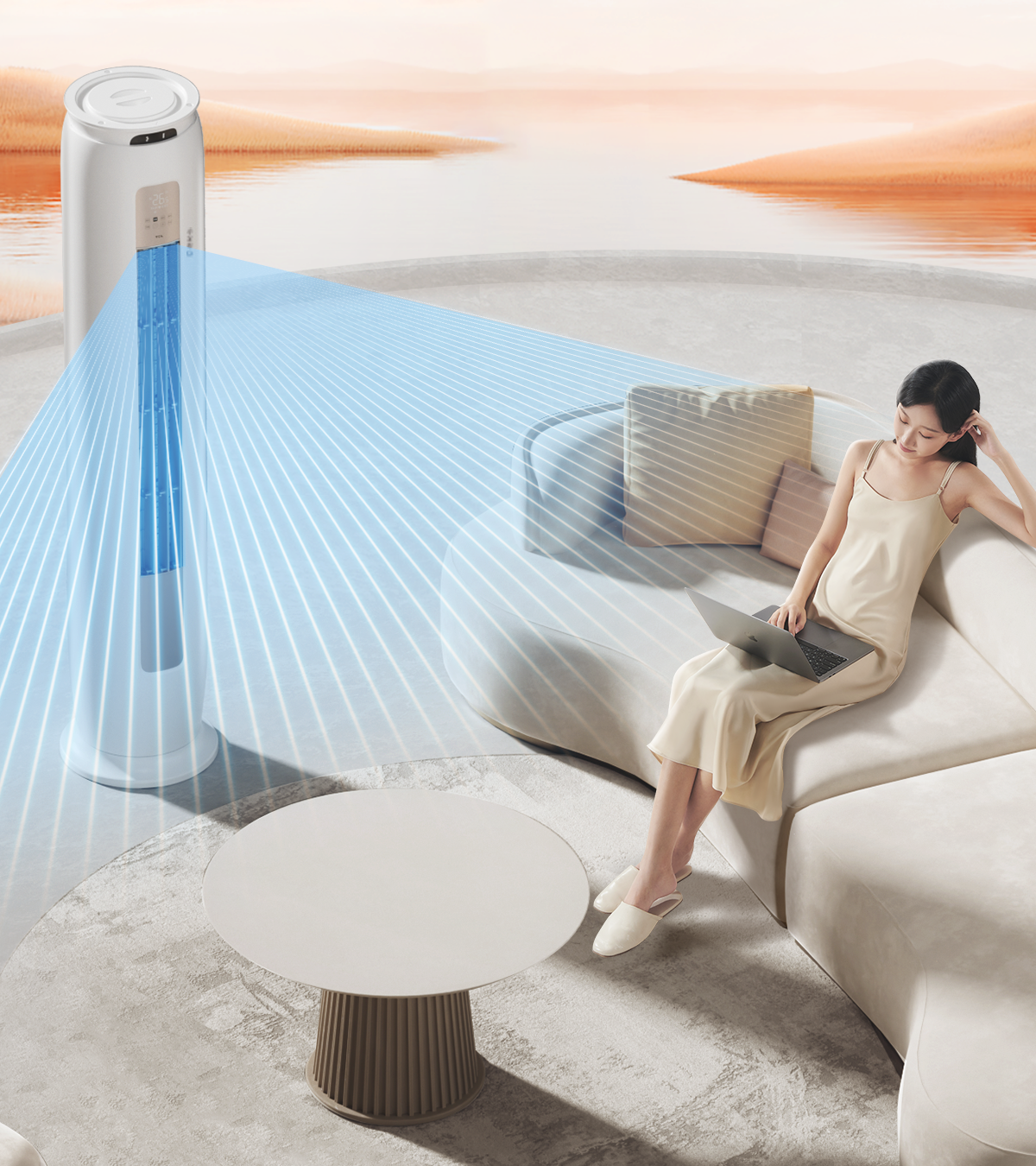 TCL3匹空调柜机-语音空调 小金聆