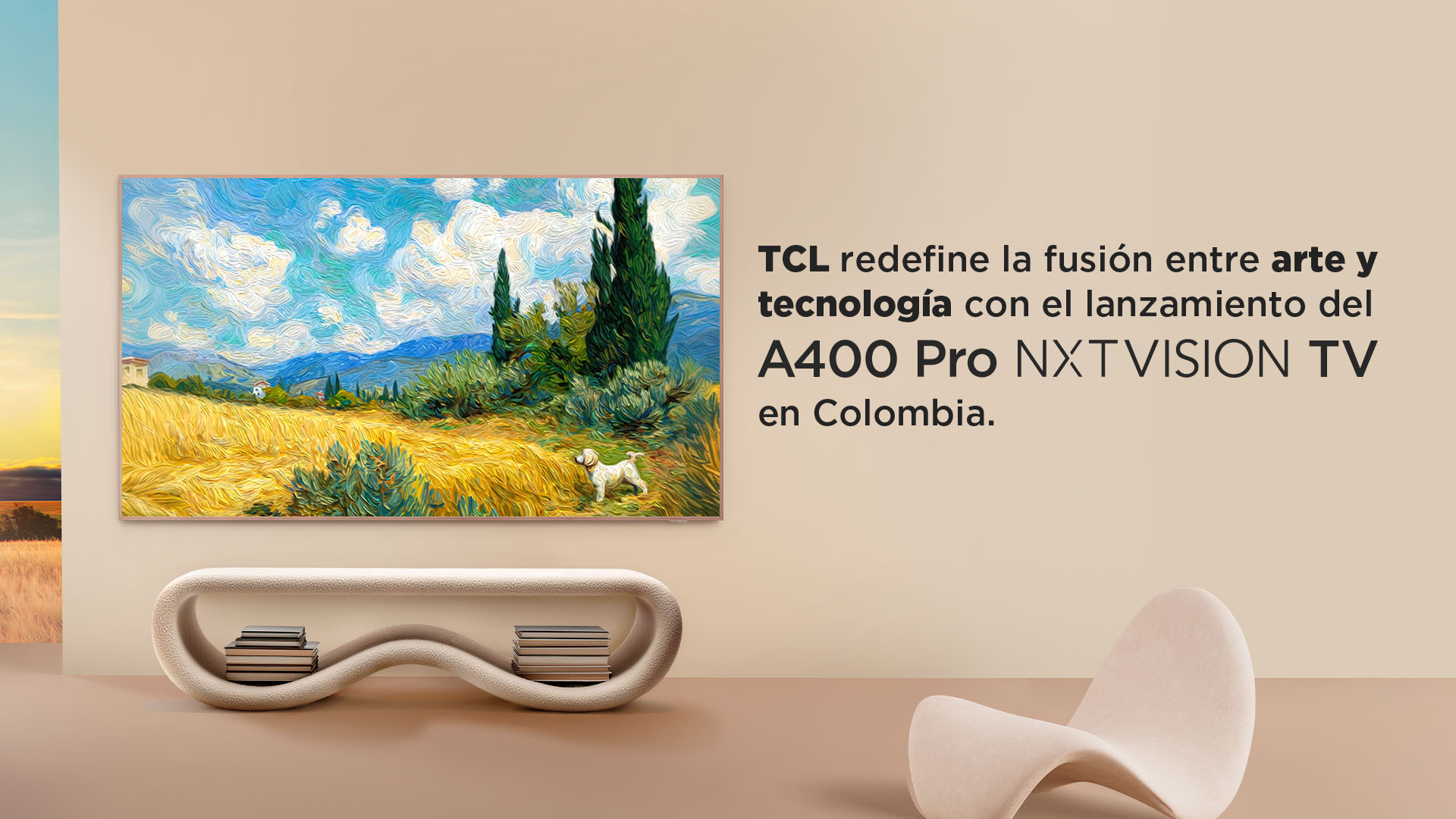 乐竟体育 A400Pro NXTVision: El televisor que transforma la tecnología en arte en Colombia