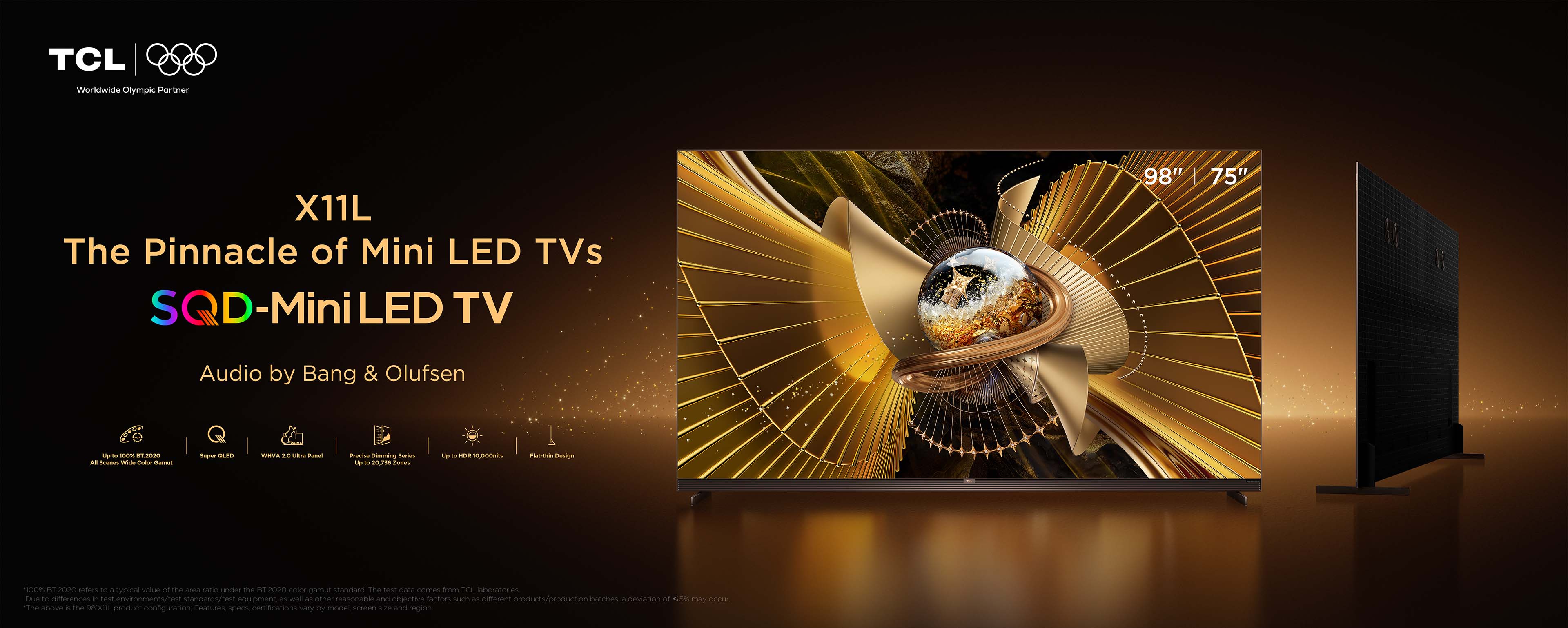 TCL X11L Premium SQD-MiniLED TV's Key Banner