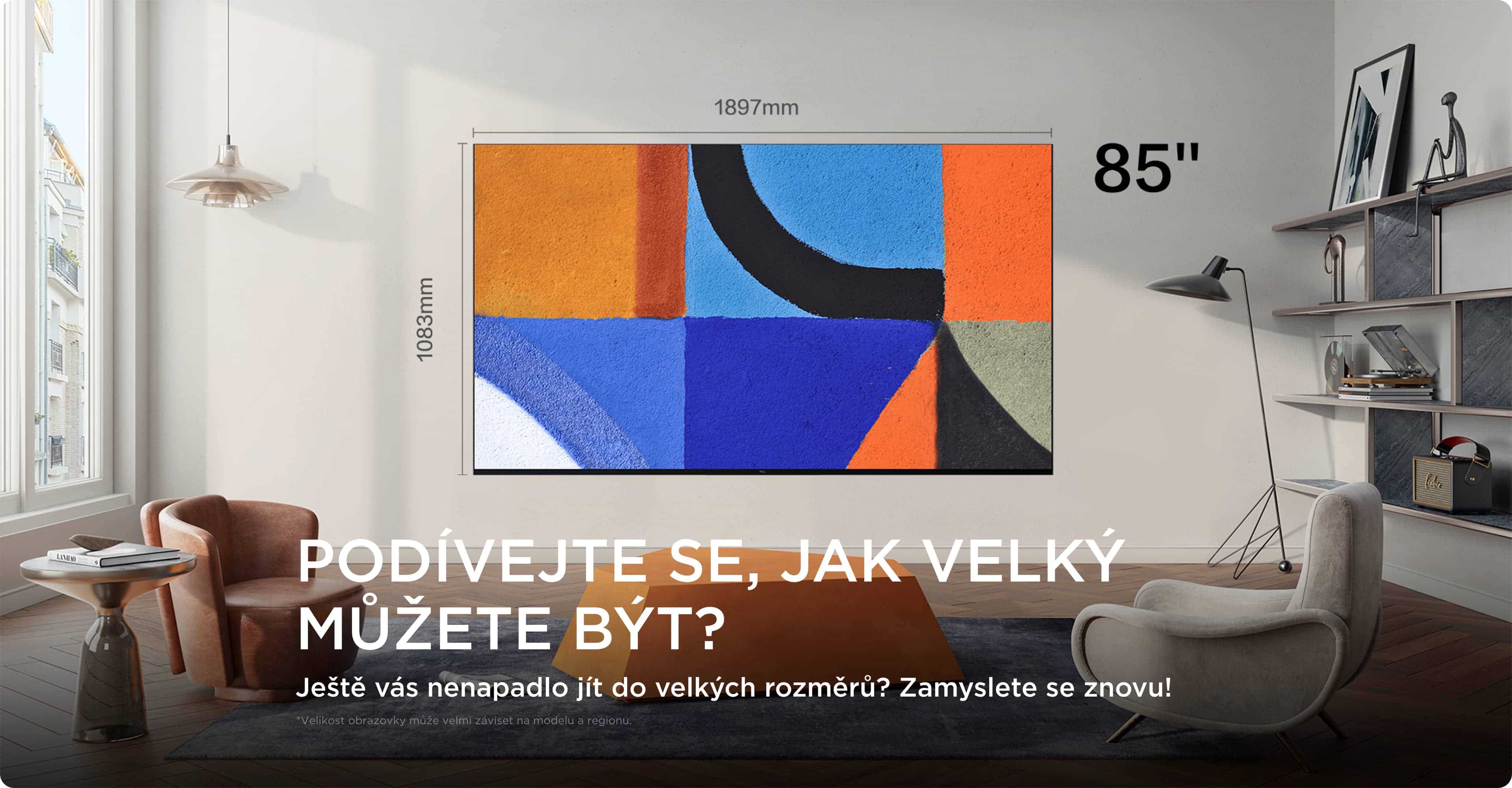 TCL Big TV Screen Size 