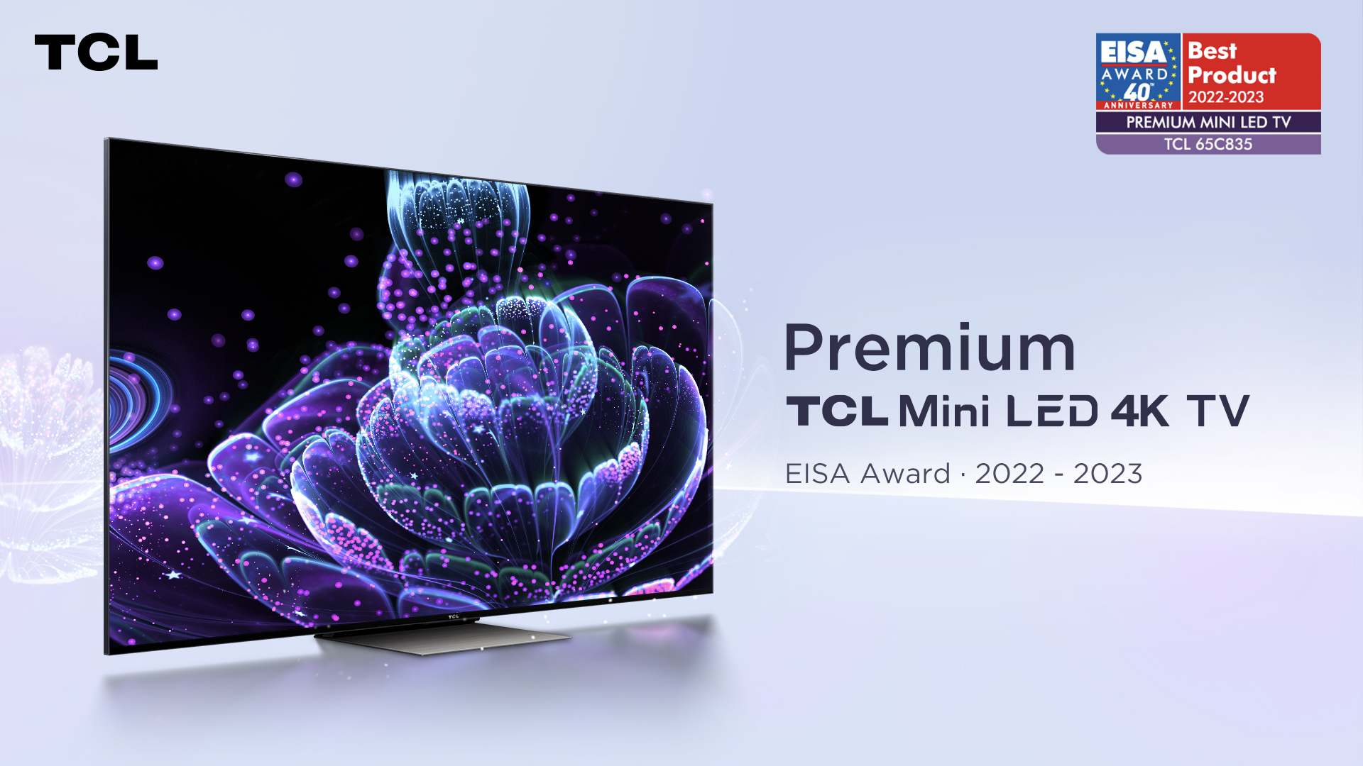 TCL získává čtyři prestižní ocenění EISA 2022-2023  včetně ocenění Premium Mini LED TV