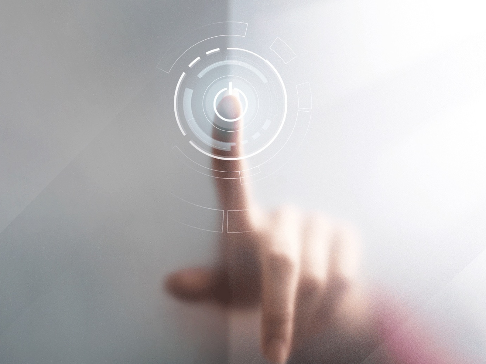 Touch screen with digital display